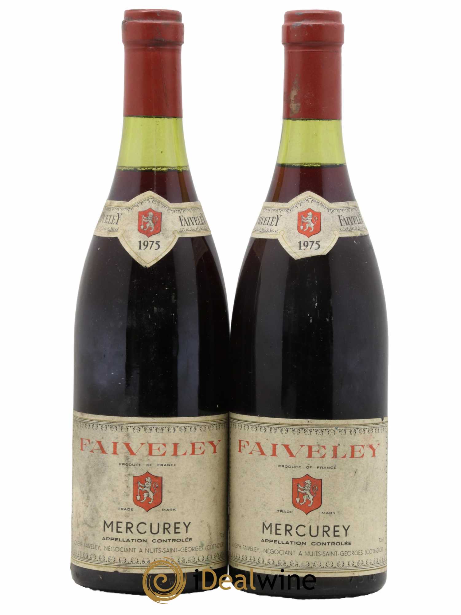 Mercurey Faiveley 1975 - Lot de 2 bouteilles - 0