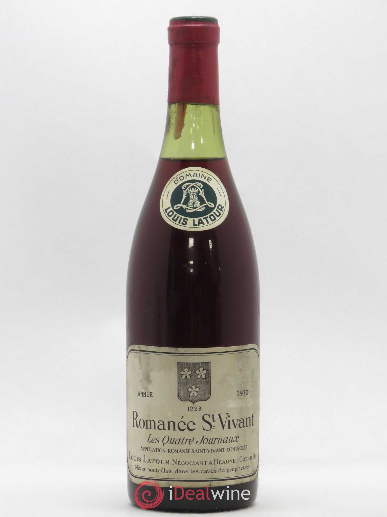 Romanée-Saint-Vivant Grand Cru Louis Latour Les quatre journaux 1970 - Posten von 1 Flasche - 0