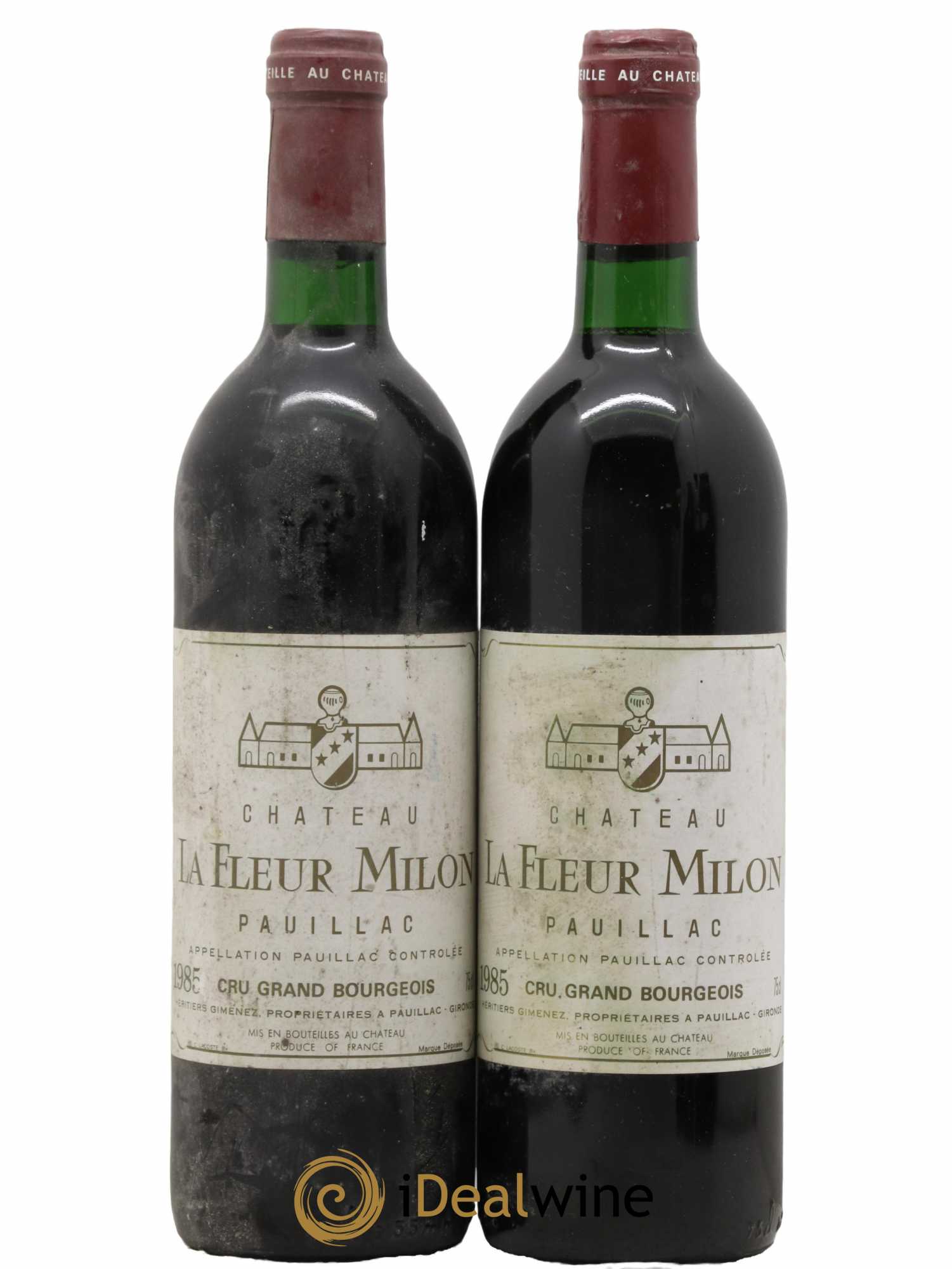 Château la Fleur Milon Cru Bourgeois 1985 - Lot de 2 bouteilles - 0