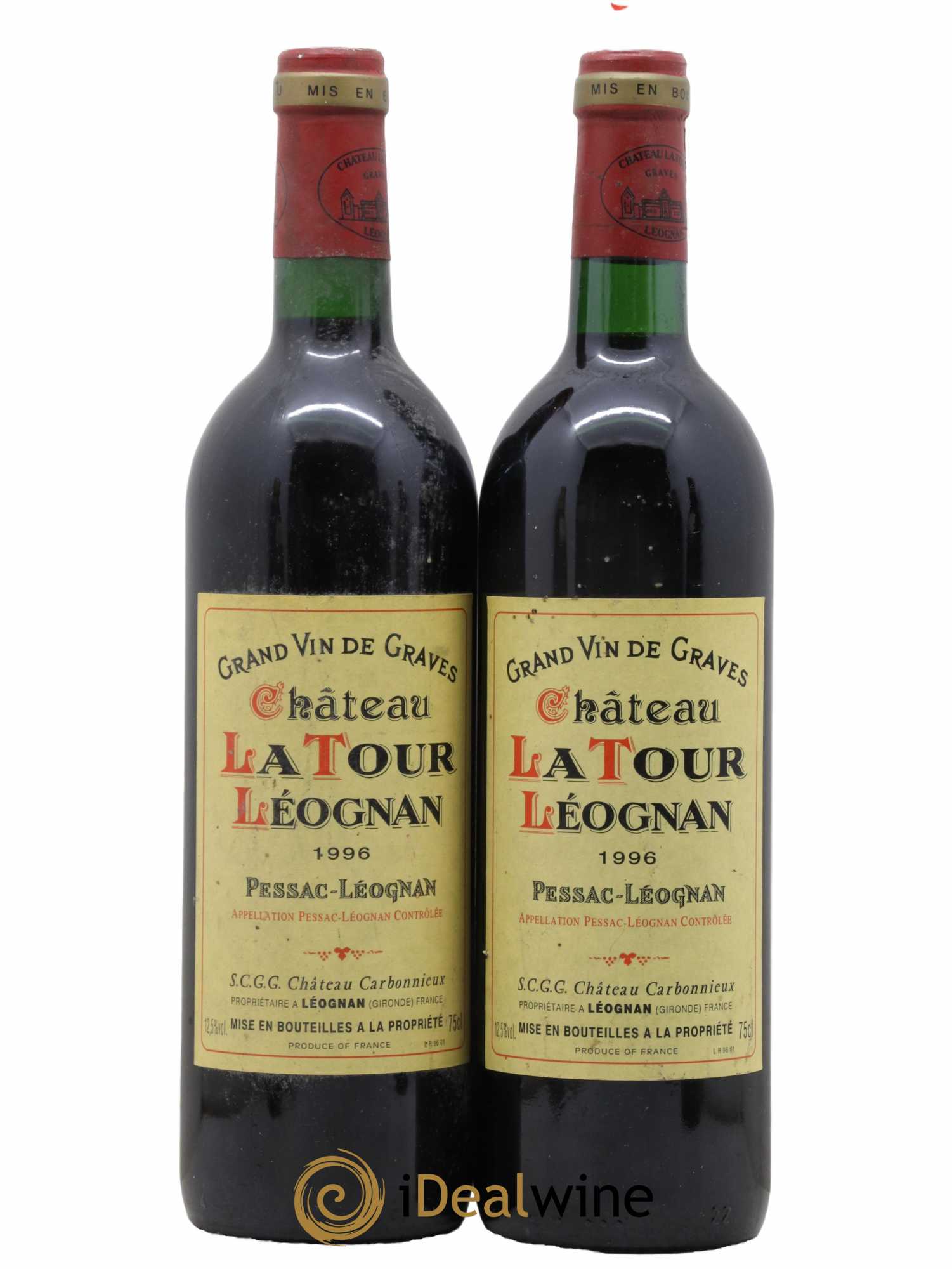 Pessac-Léognan La Tour Leognan 1996 - Lot de 2 bouteilles - 0