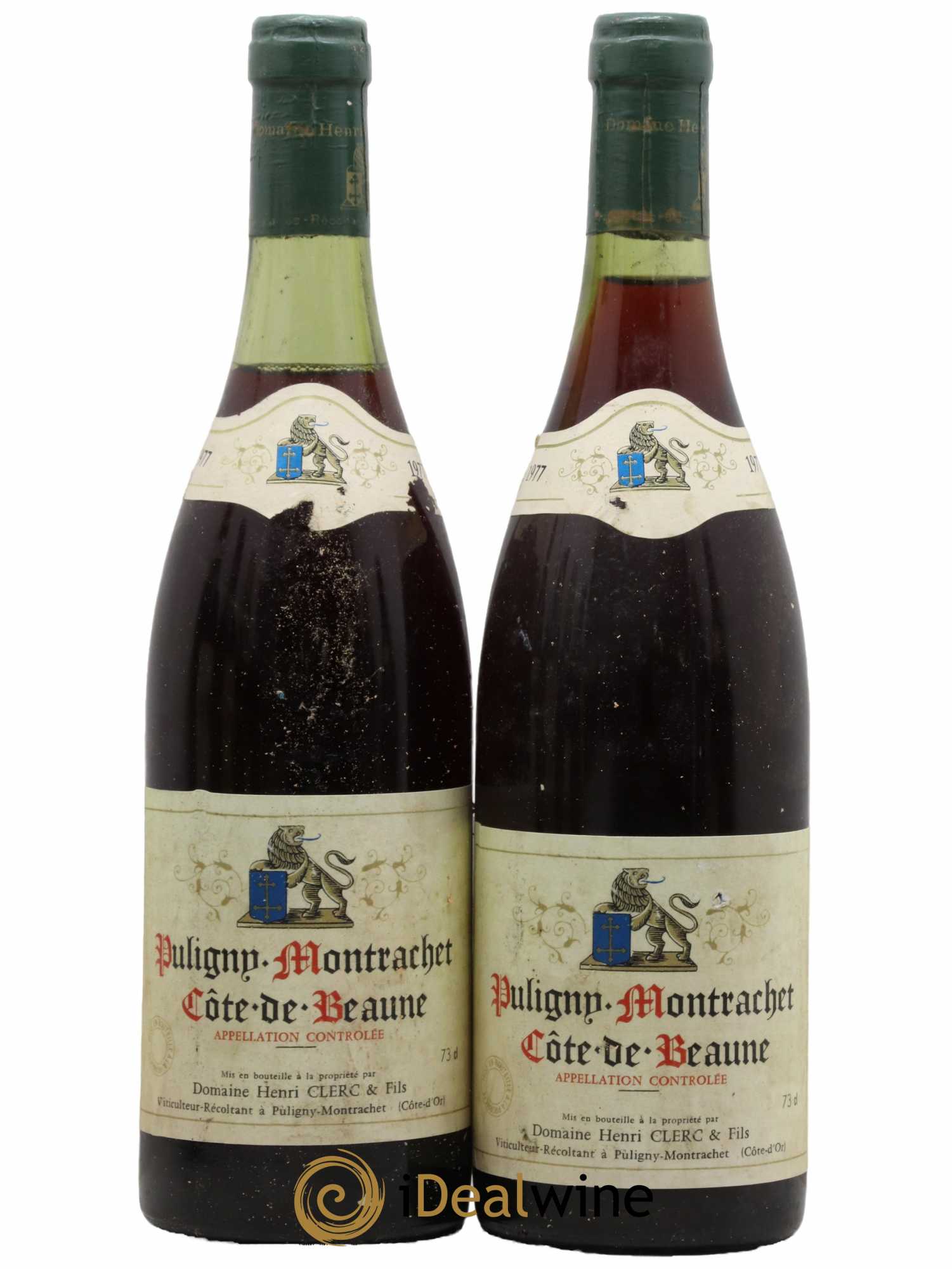 Puligny-Montrachet Clerc 1977 - Lot de 2 bouteilles - 0