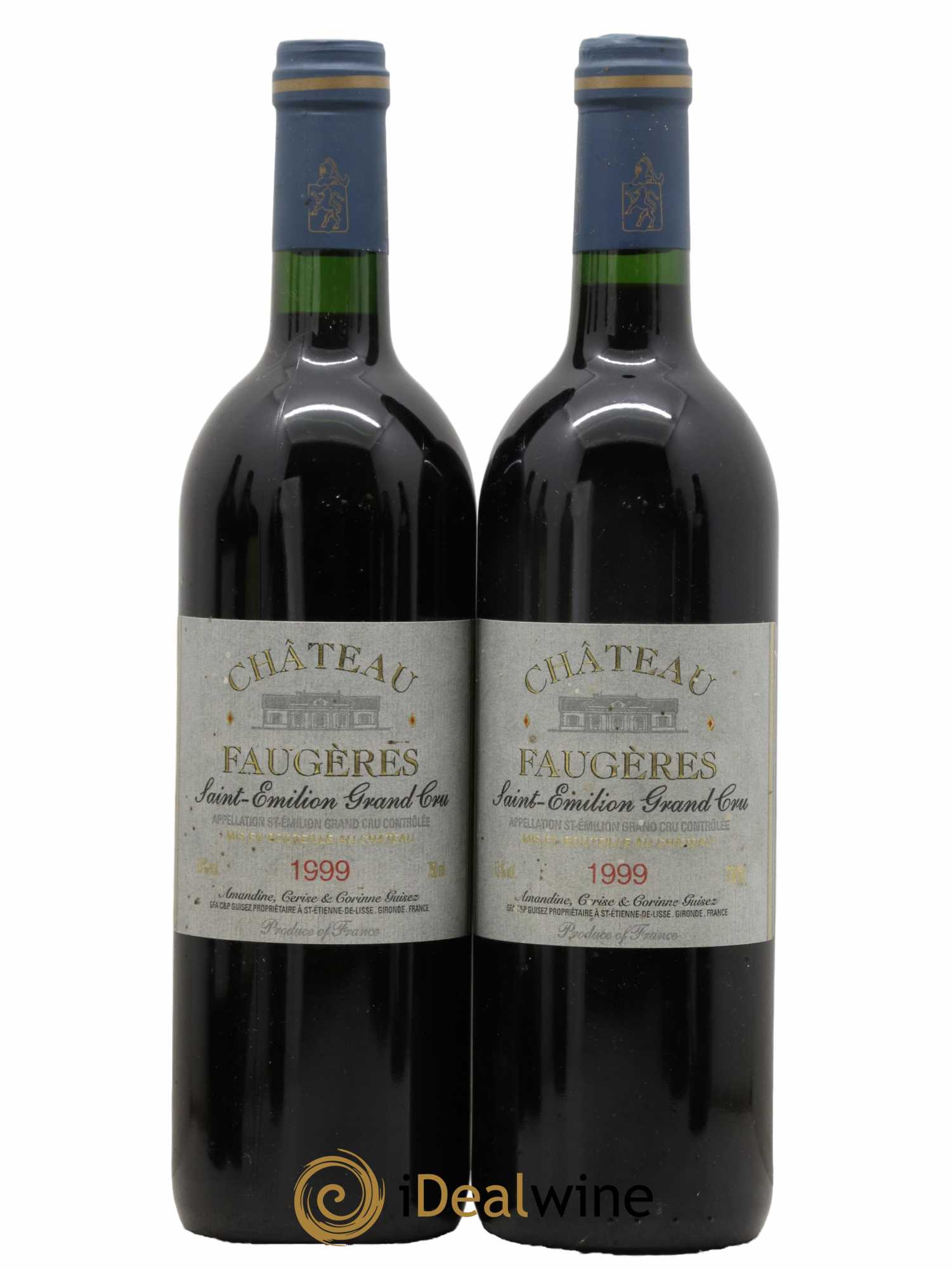 Château Faugères Grand Cru Classé 1999 - Lot de 2 bouteilles - 0