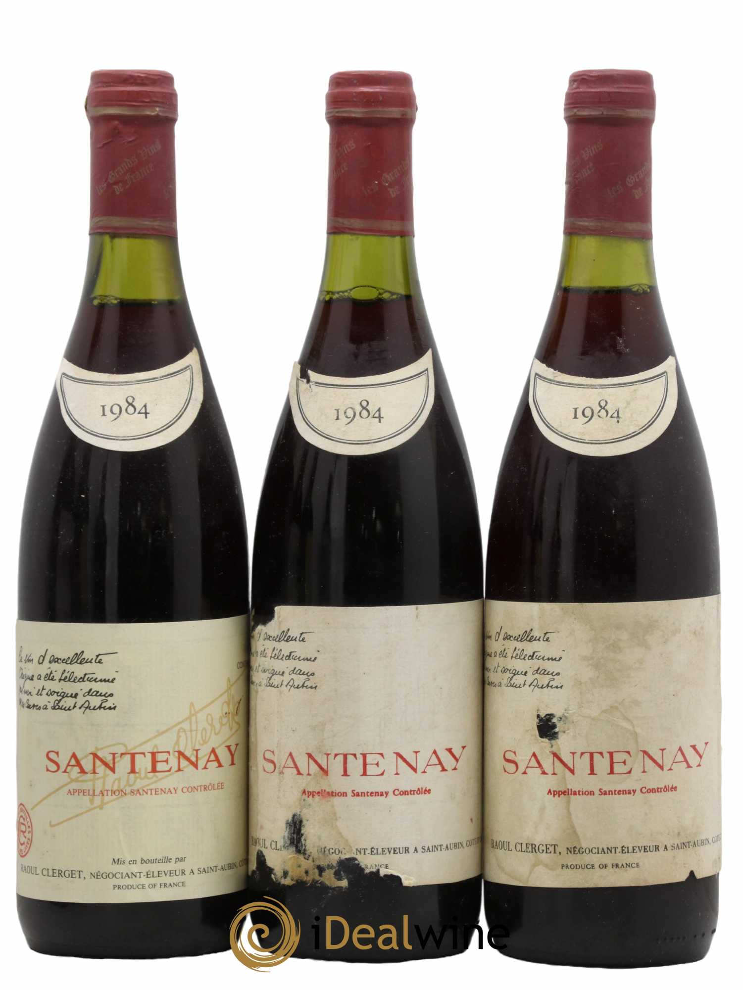 Santenay Raoul Clerget 1984 - Lot de 3 bouteilles - 0