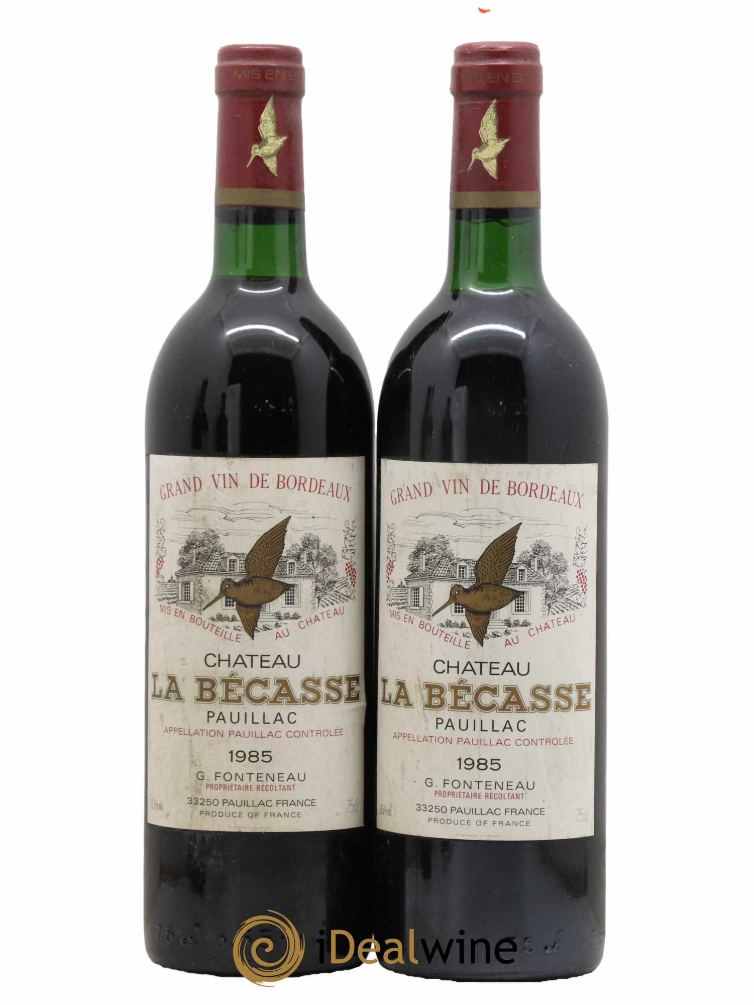 Château la Bécasse 1985 - Lot of 2 bottles - 0