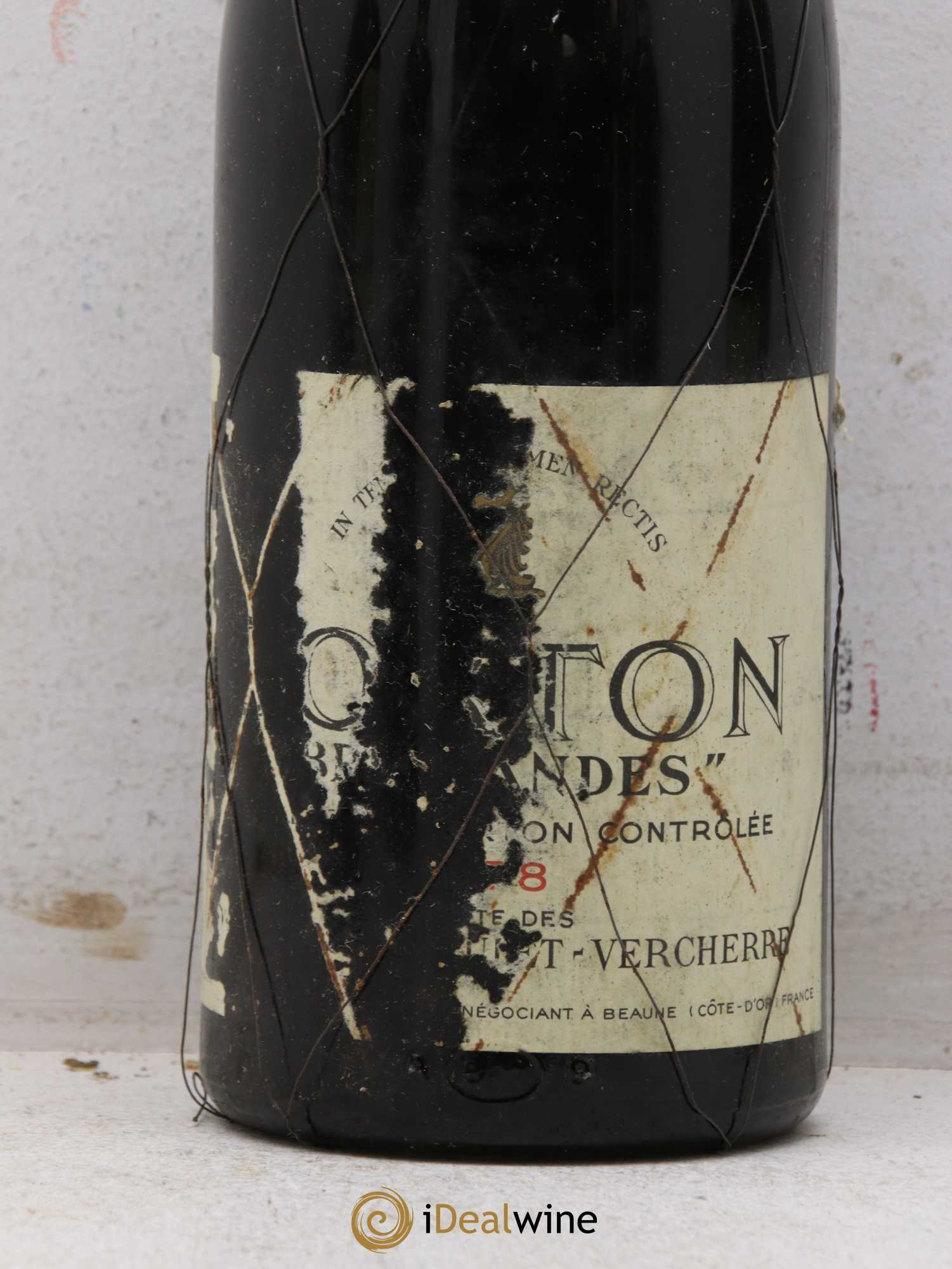 Corton Grand Cru Bressandres Jaboulet Vercheyre 1978 - Lotto di 2 bottiglie - 1