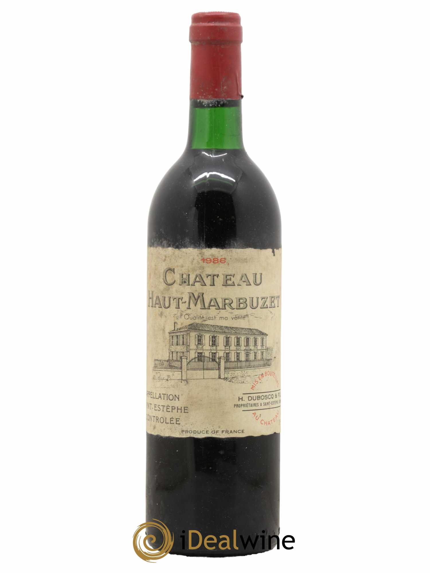 Château Haut Marbuzet 1986 - Lot de 1 bouteille - 0