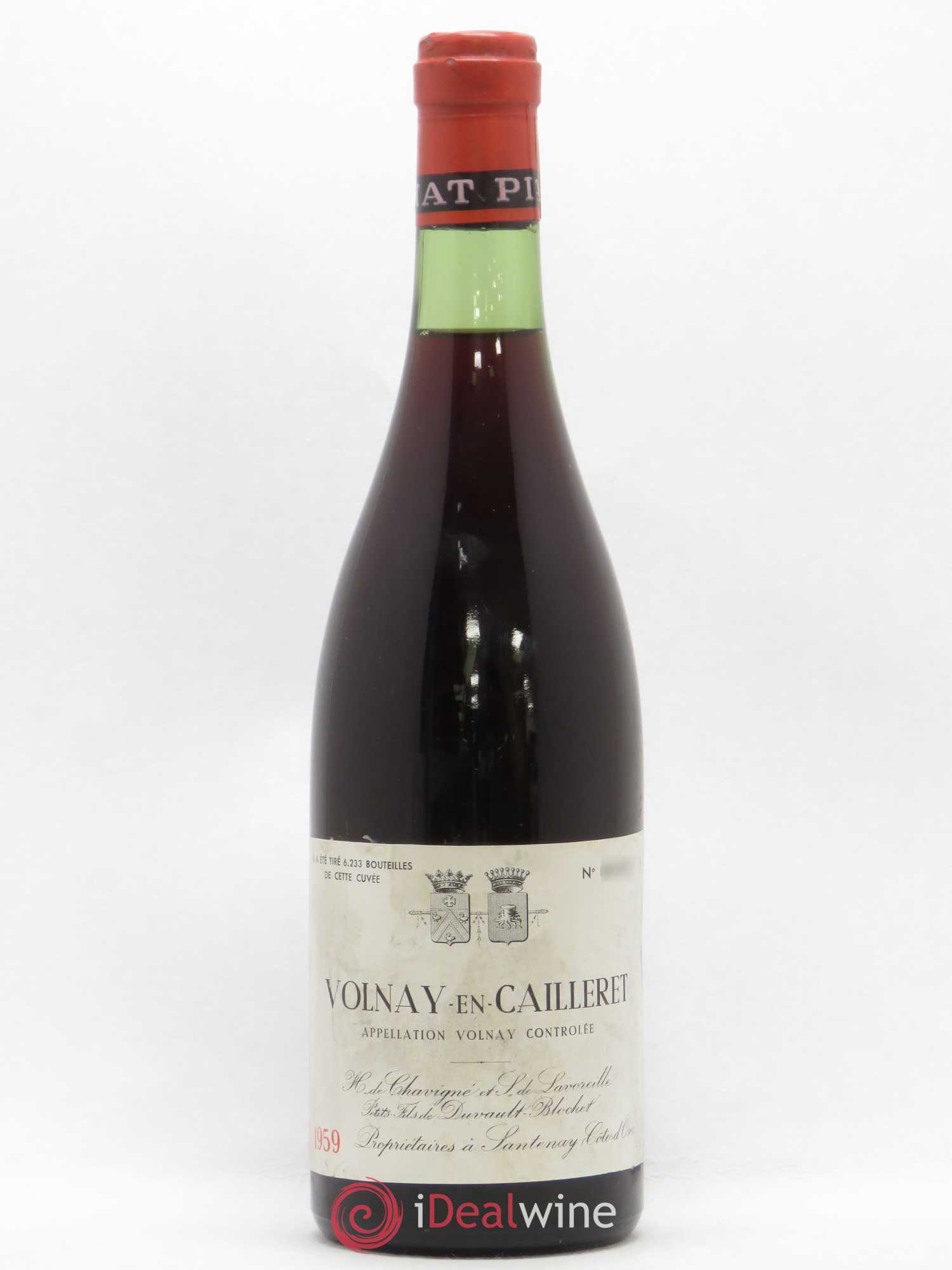 Volnay 1er Cru En Cailleret Domaine Piat 1959 - Posten von 1 Flasche - 0