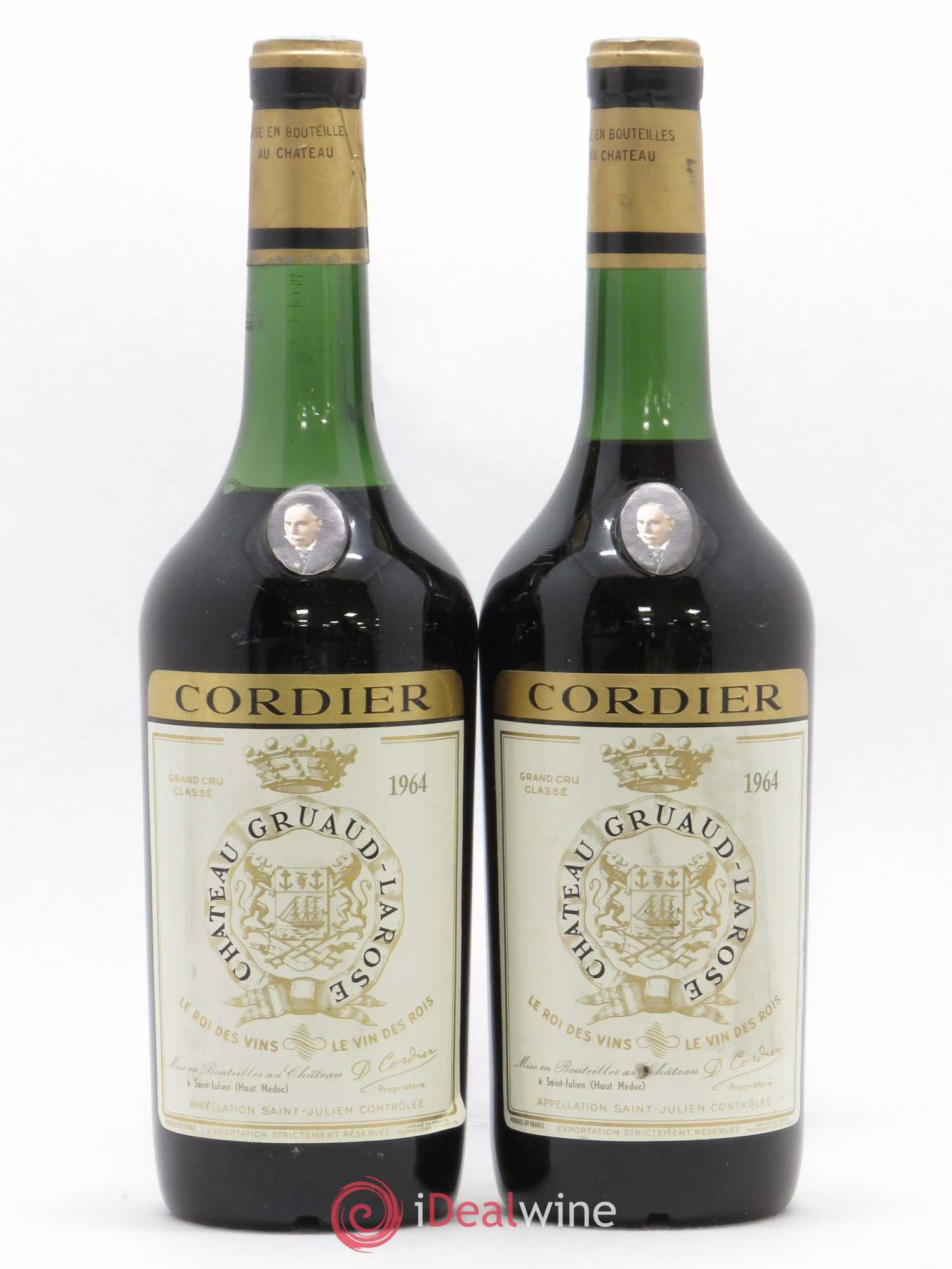 Château Gruaud Larose 2ème Grand Cru Classé 1964 - Lot de 2 bouteilles - 0