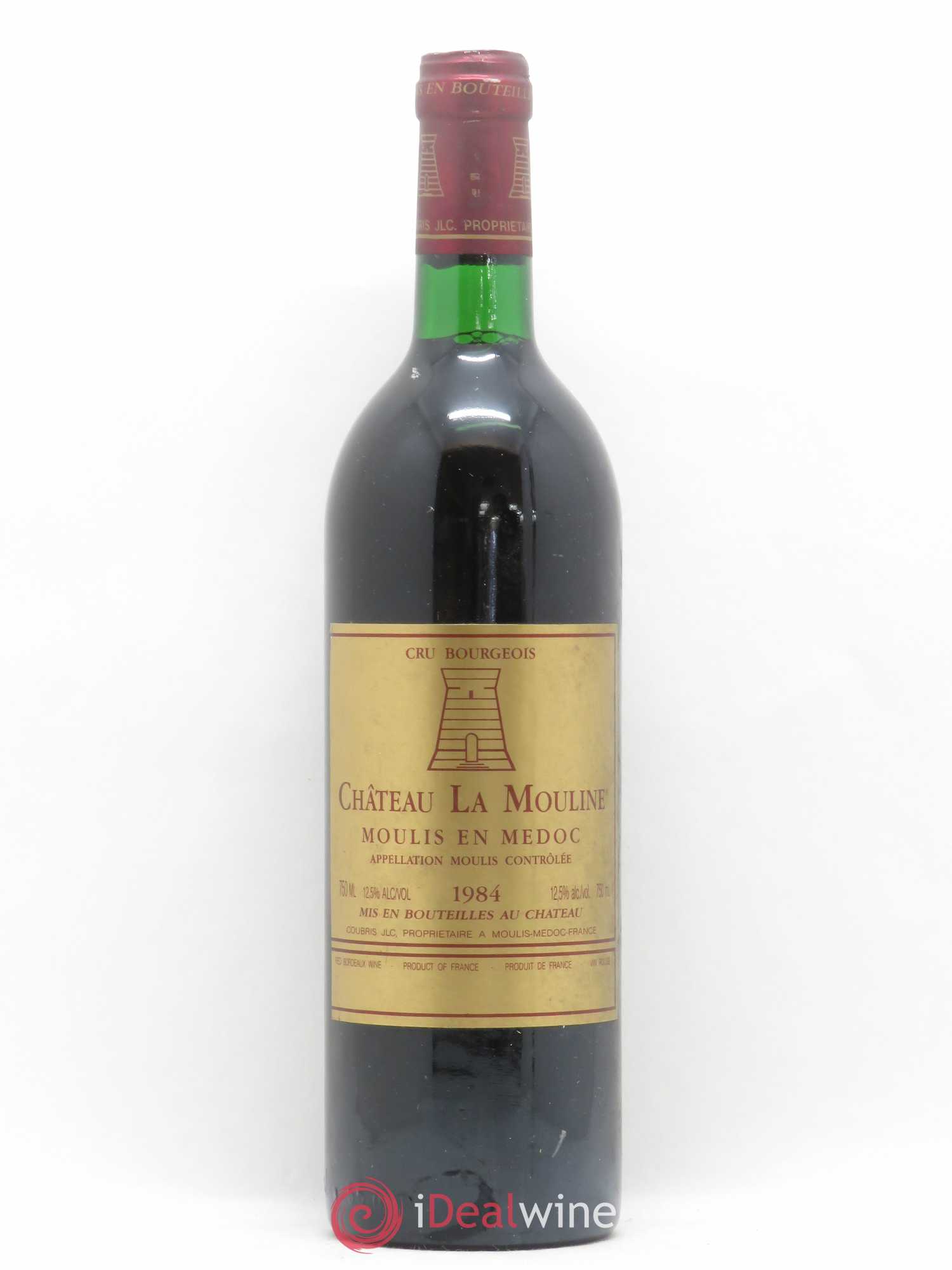 Moulis en Médoc Château La Mouline 1984 - Lot de 1 bouteille - 0