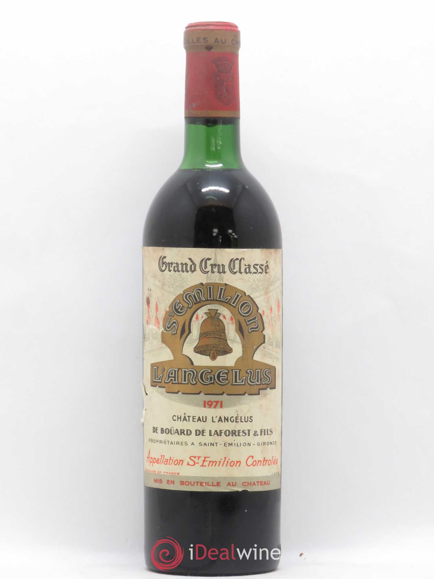 Château Angélus 1er Grand Cru Classé A 1971 - Lot de 1 bouteille - 0