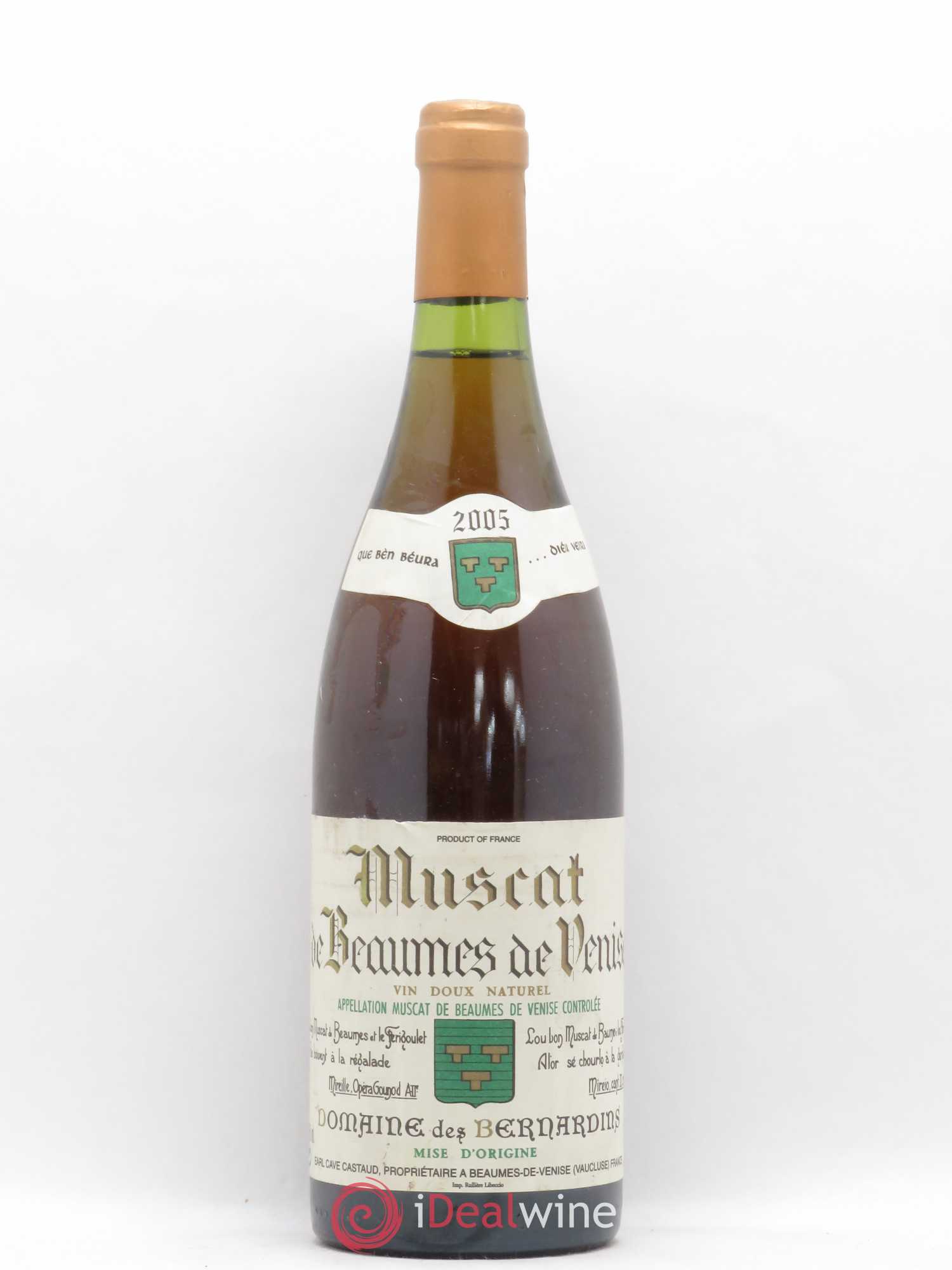 Muscat de Beaumes de Venise des Bernardins (Domaine) 2005 - Lotto di 1 bottiglia - 0