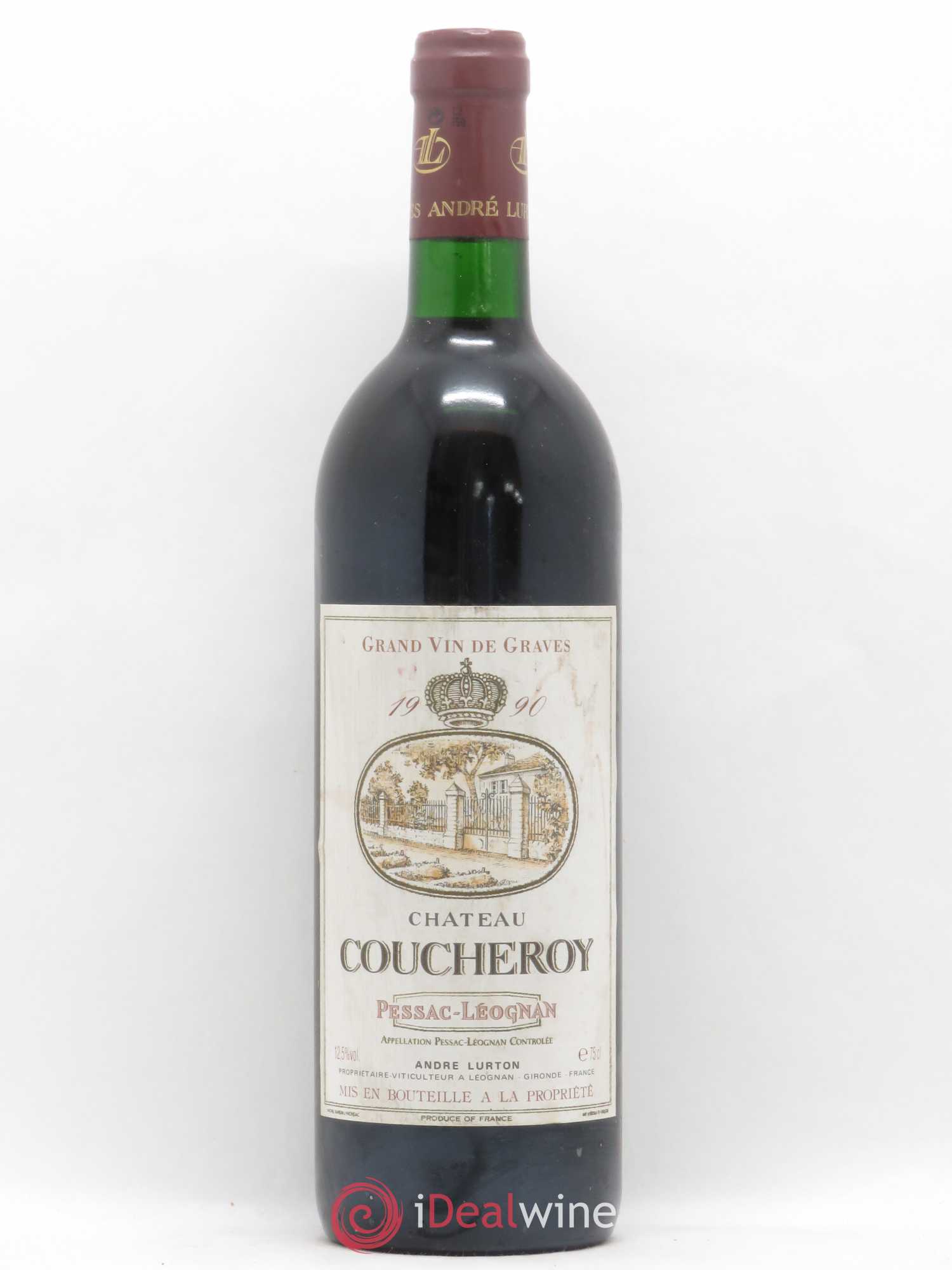 Pessac-Léognan Château Coucheroy 1990 - Lot de 1 bouteille - 0