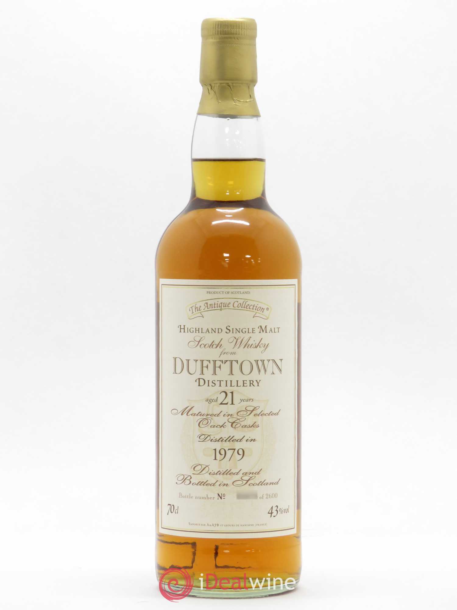 Whisky Dufftown The Antique Collection Highland Single Malt 21 ans d'âge 1979 - Posten von 1 Flasche - 0