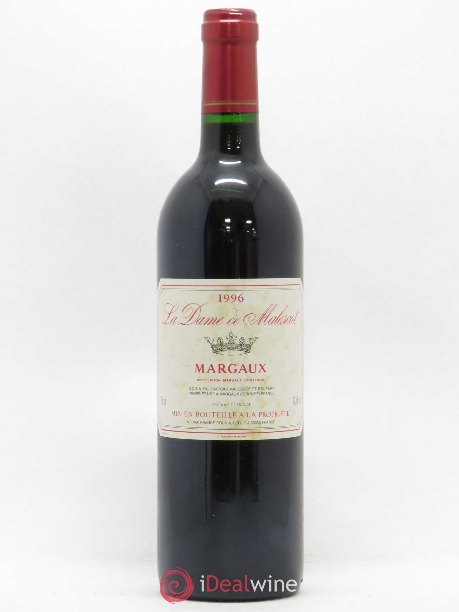 La Dame de Malescot 1996 - Lot de 1 bouteille - 0