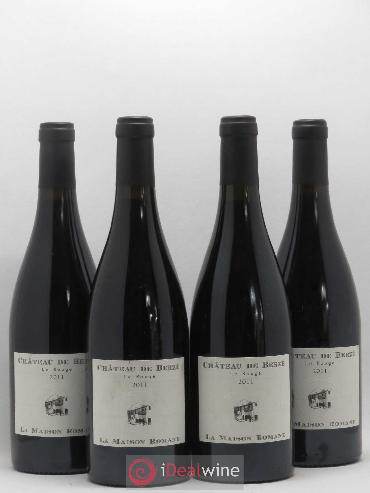 Mâcon Château de Berze Le Rouge La Maison Romane 2011 - Posten von 4 Flaschen - 0