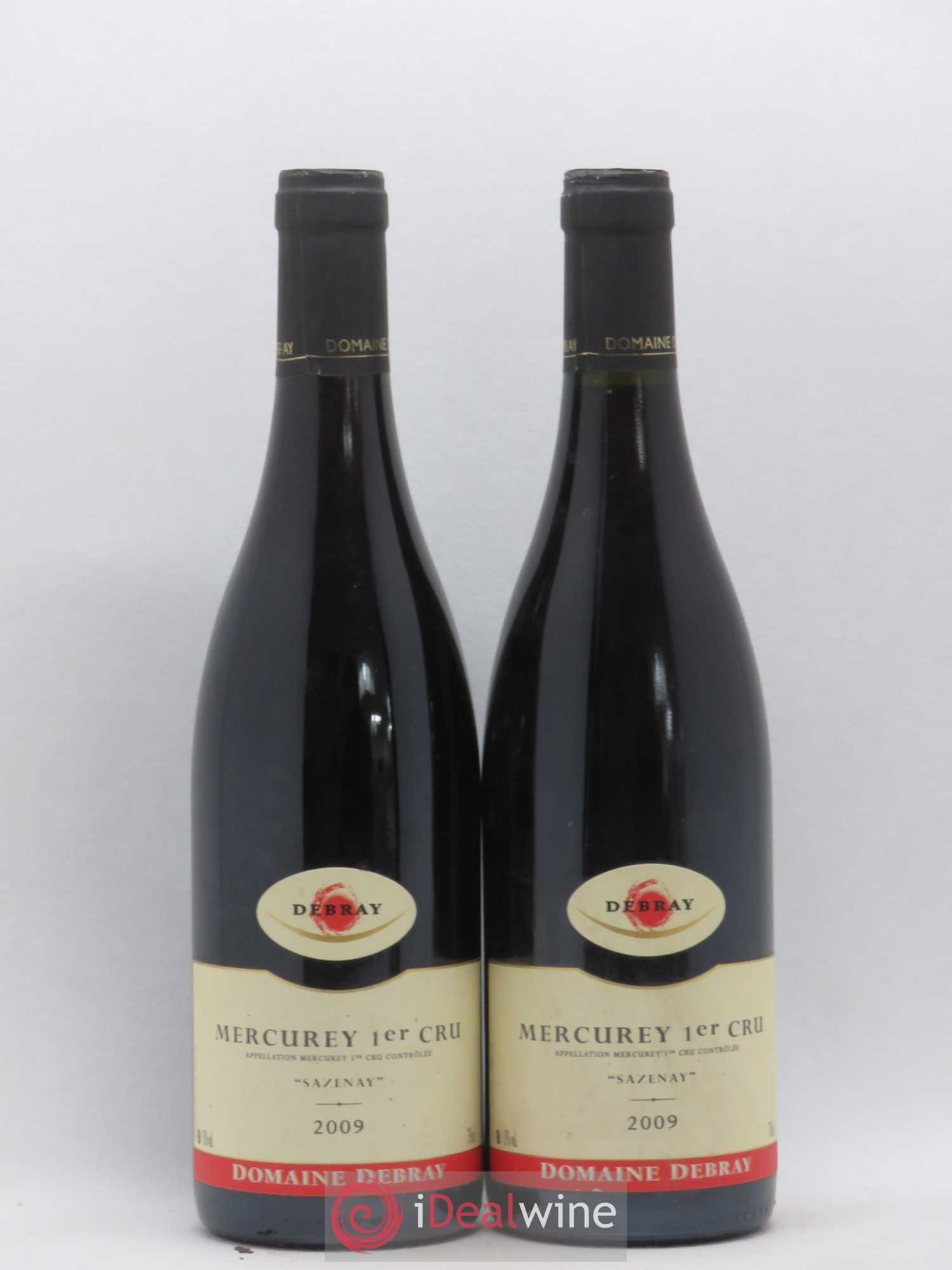 Mercurey 1er Cru Sazenay Domaine Debray 2009 - Lot de 2 bouteilles - 0