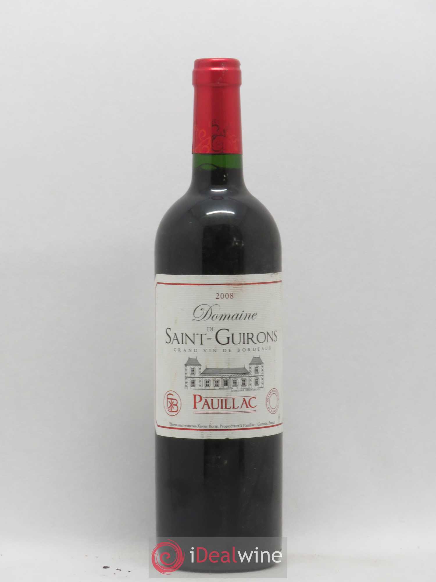 Pauillac Domaine De Saint Guirons 2008 - Posten von 1 Flasche - 0