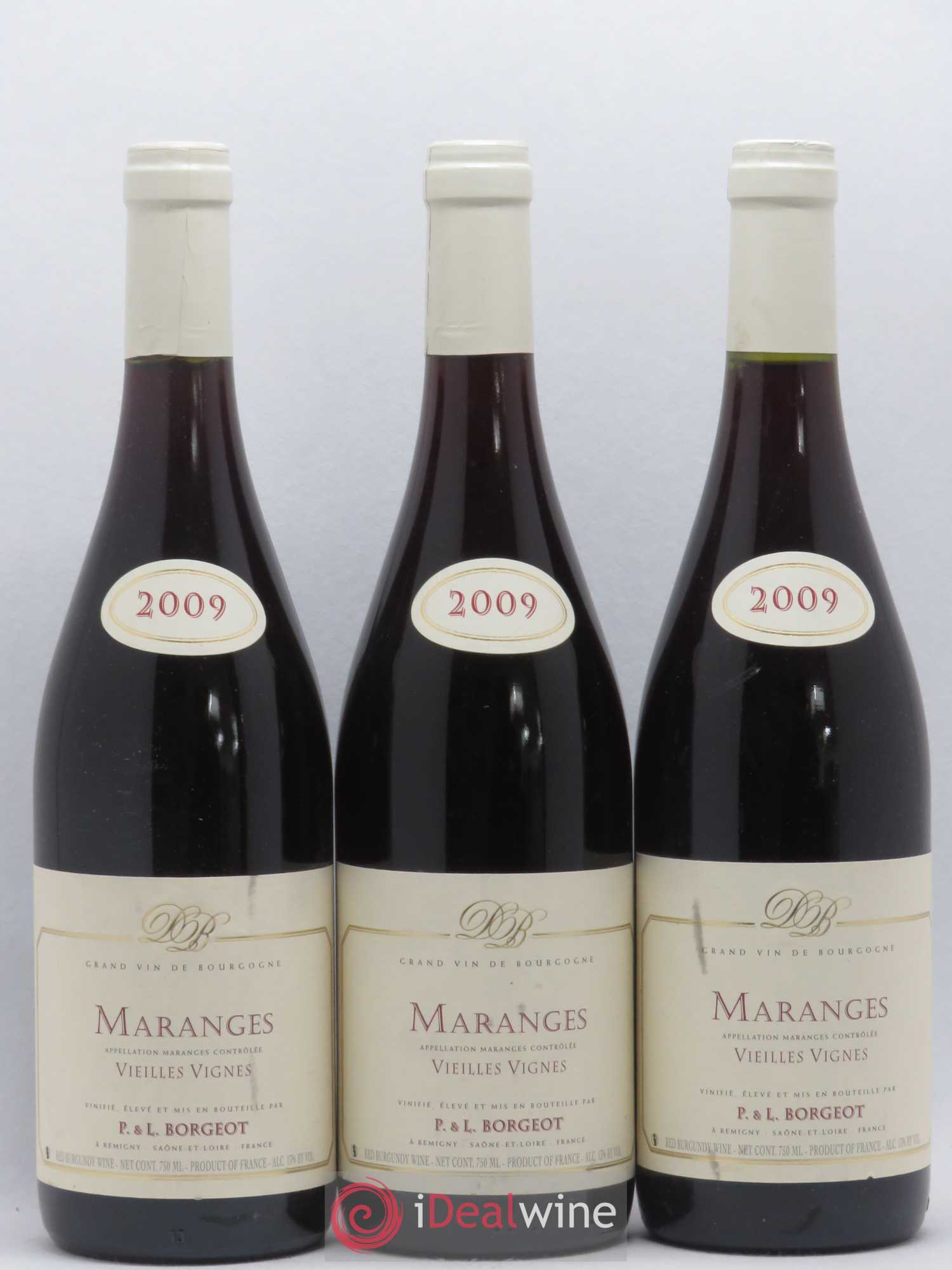 Maranges Vieilles vignes Borgeot 2009 - Posten von 3 Flaschen - 0