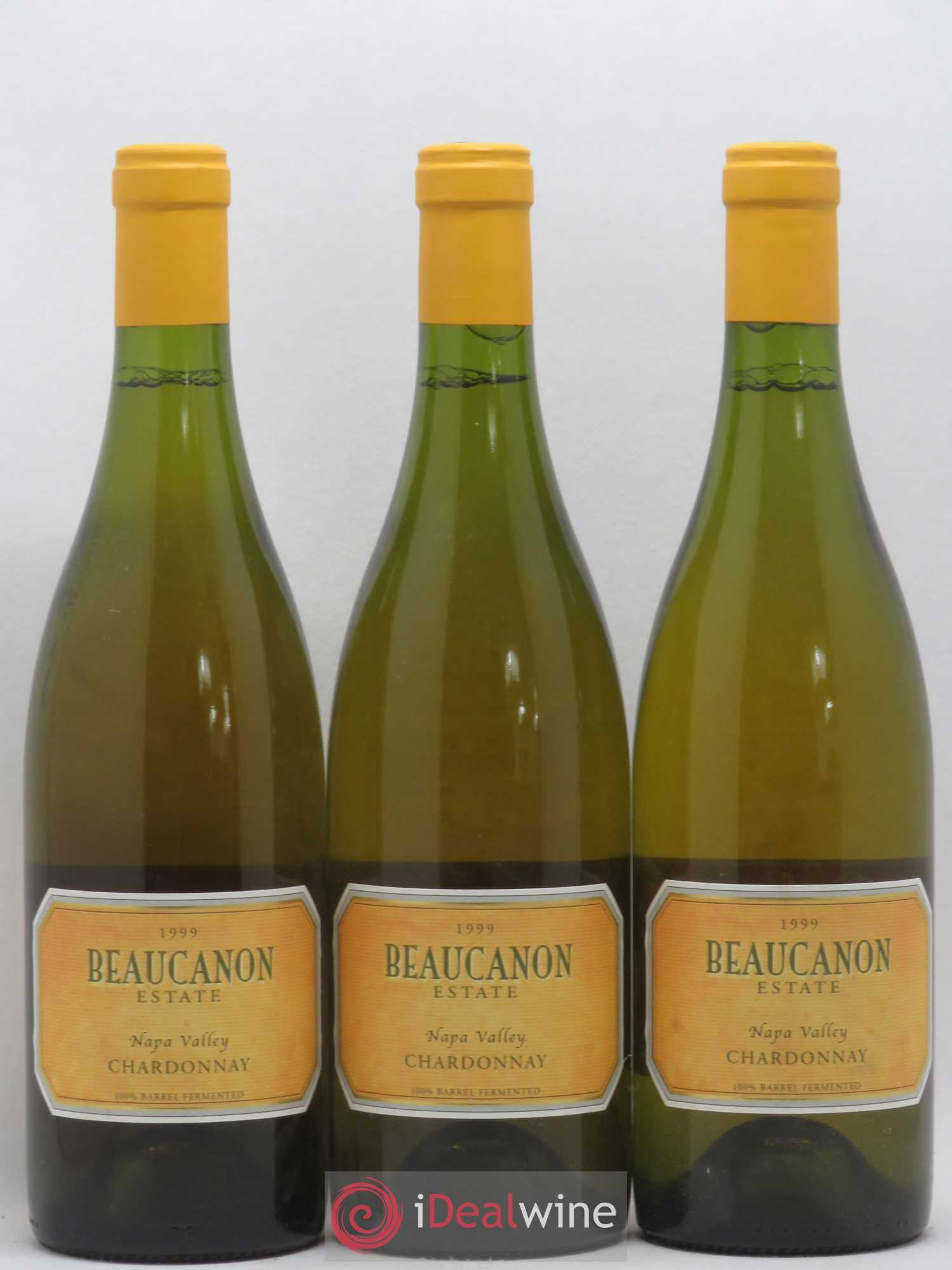 USA Napa Valley Chardonnay Beaucanon Estate Jacques de Coninck 1999 - Posten von 3 Flaschen - 0
