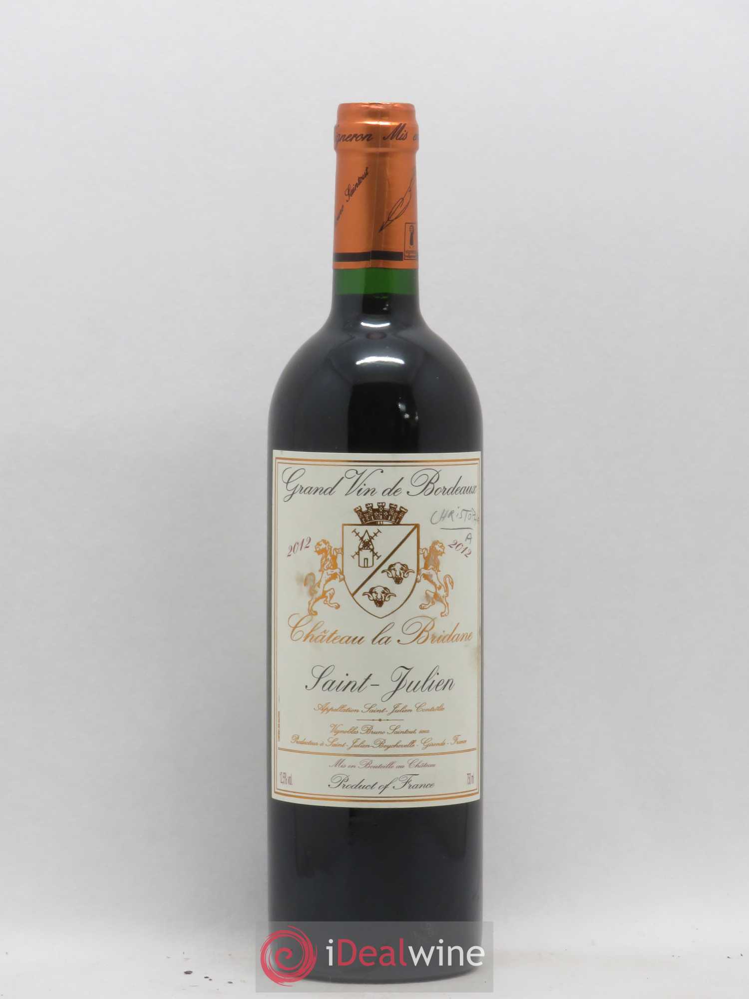Château la Bridane Cru Bourgeois 2012 - Lot de 1 bouteille - 0