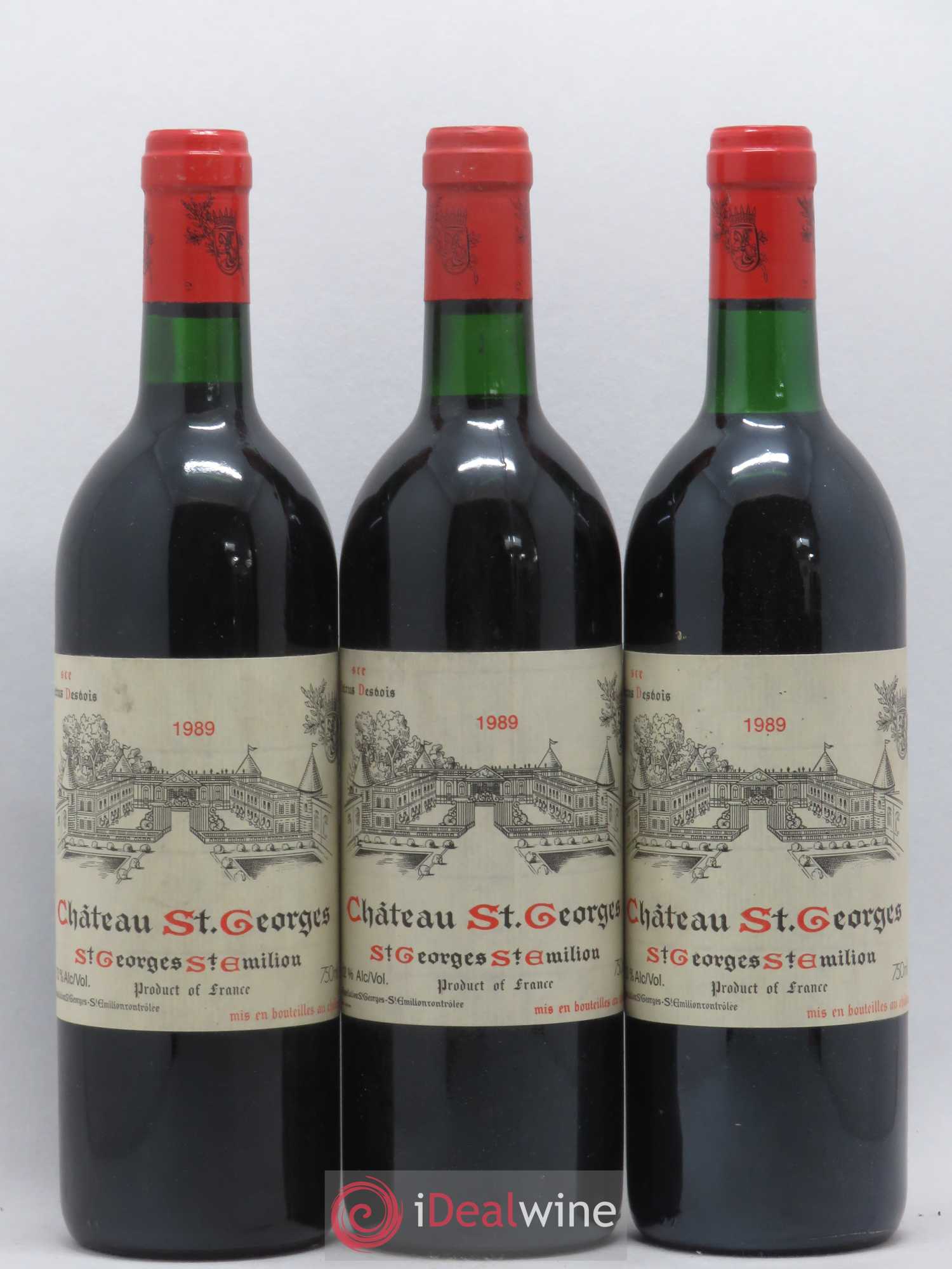 Château Saint-Georges 1989 - Lot de 3 bouteilles - 0