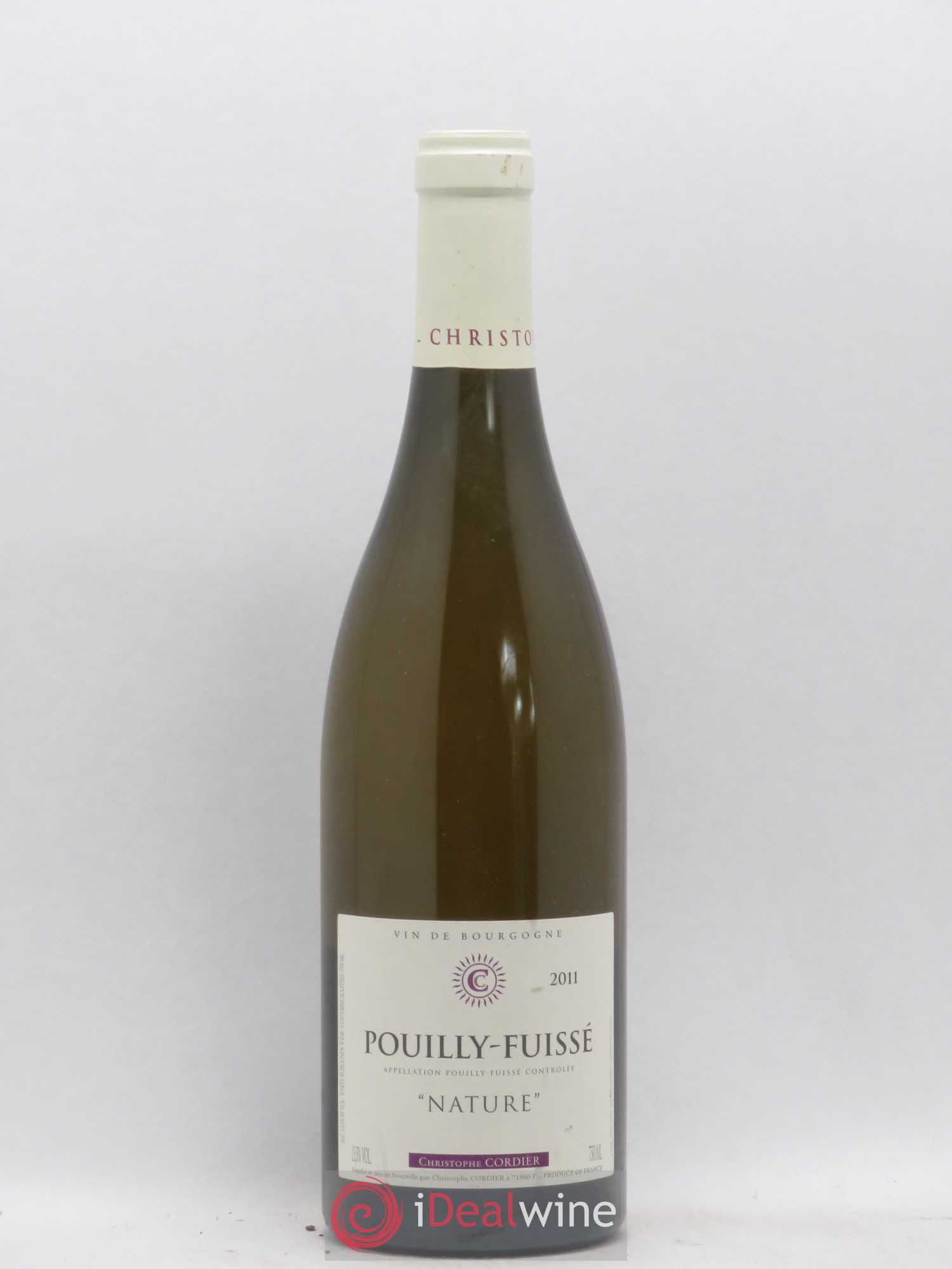 Pouilly-Fuissé Nature Christophe Cordier 2011 - Posten von 1 Flasche - 0