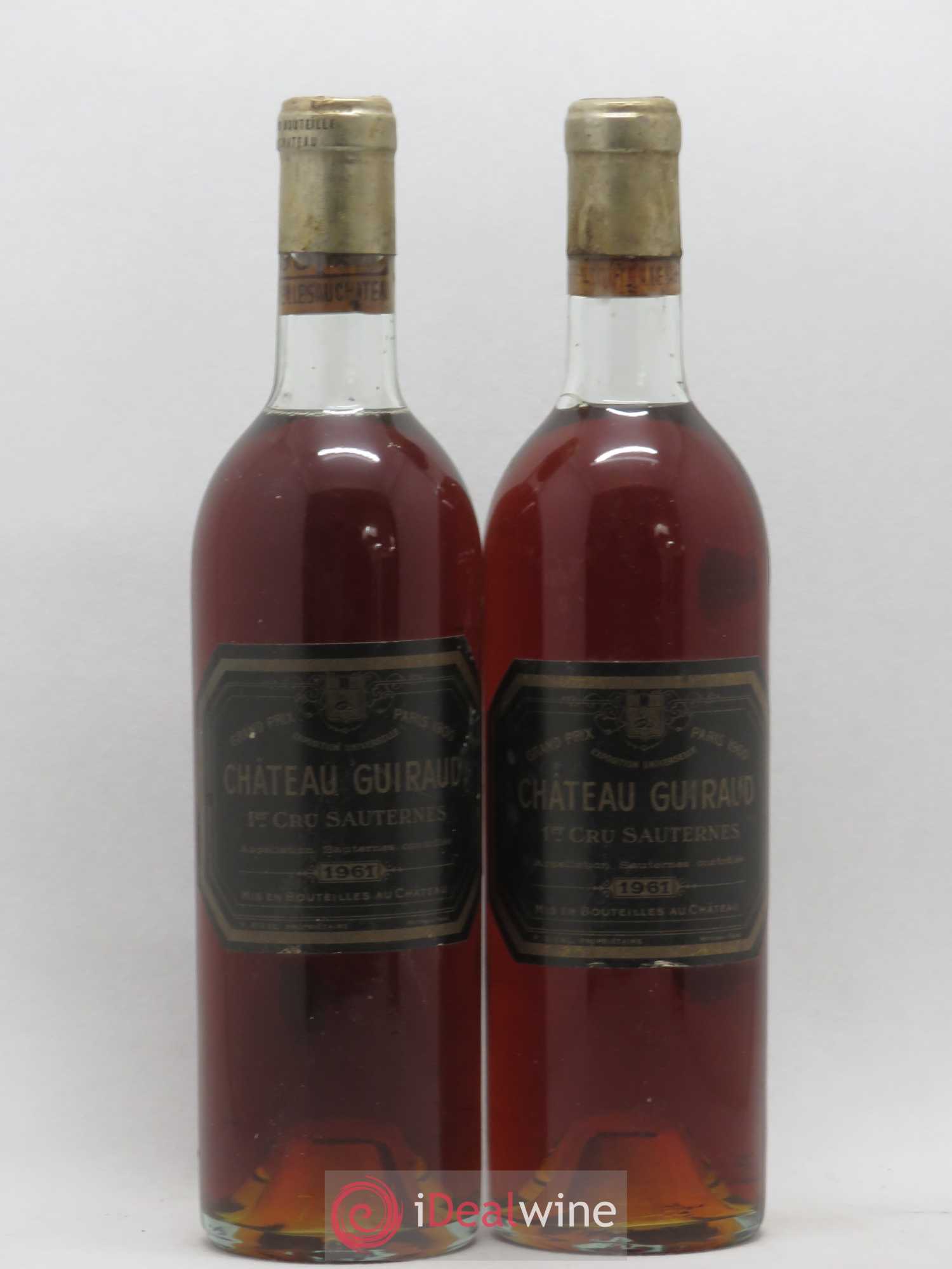 Château Guiraud 1er Grand Cru Classé 1961 - Lotto di 2 bottiglie - 0