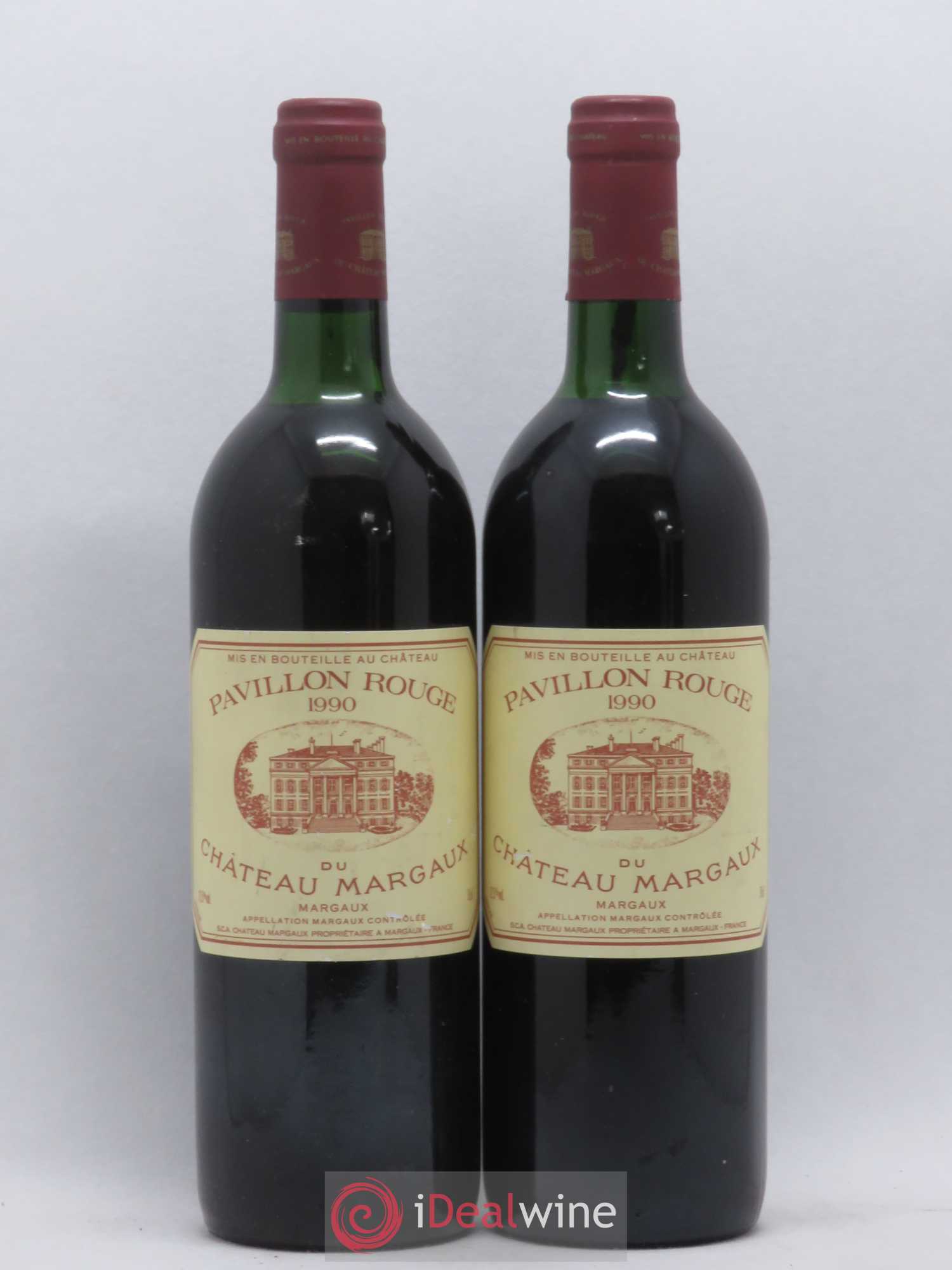 Pavillon Rouge du Château Margaux Second Vin 1990 - Lot de 2 bouteilles - 0