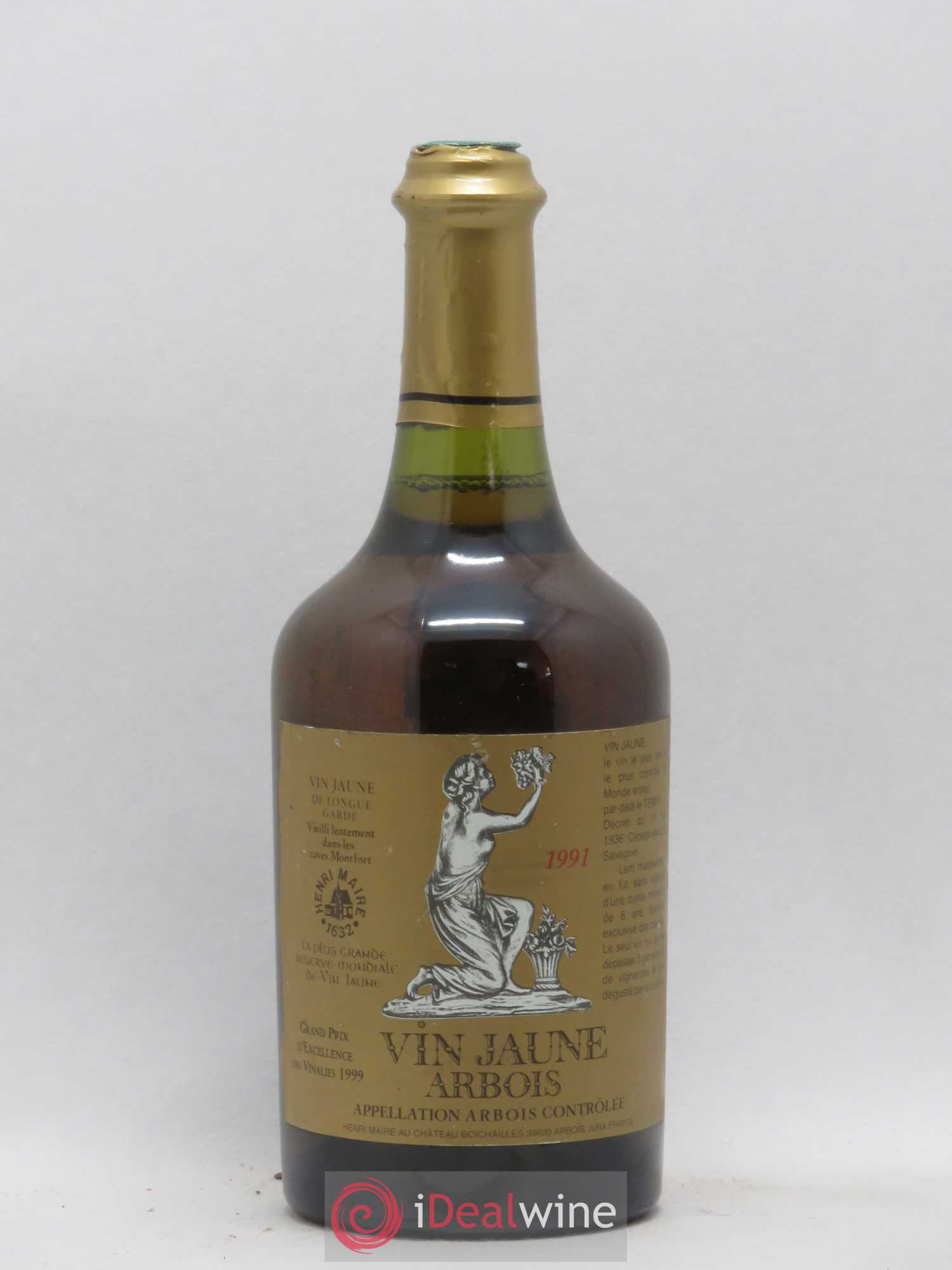 Arbois Vin Jaune Henri Maire 1991 - Lot de 1 bouteille - 0