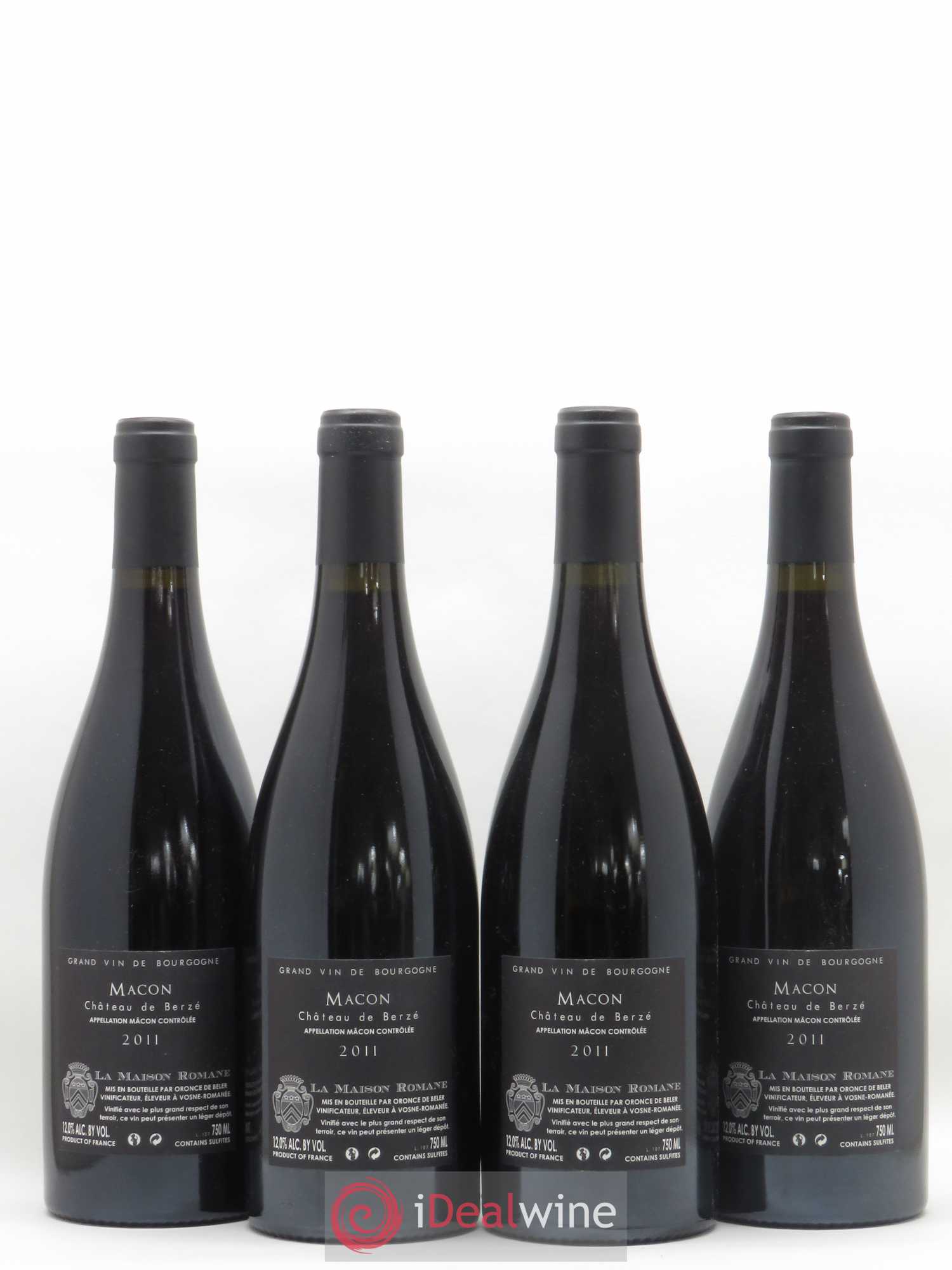 Mâcon Le Rouge Château de Berzé La Maison Romane 2011 - Posten von 4 Flaschen - 1