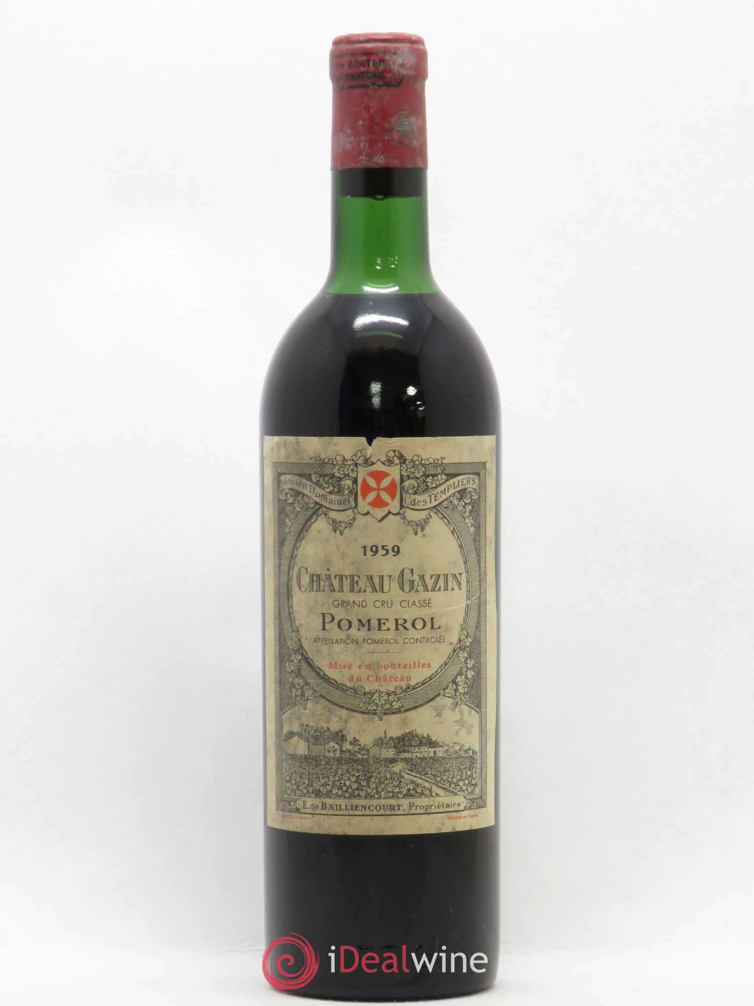 Château Gazin 1959 - Lot de 1 bouteille - 0