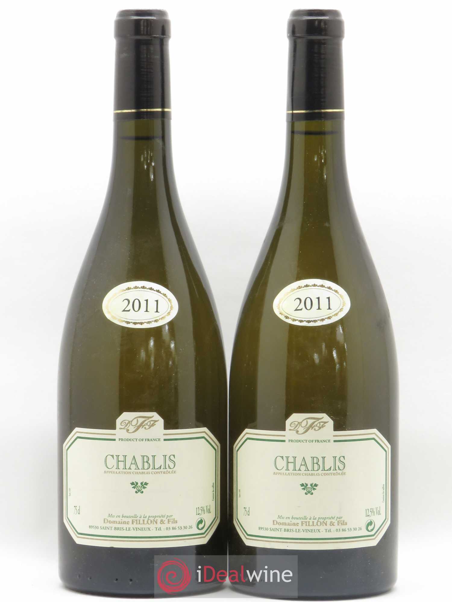 Chablis Domaine Fillon et Fils 2011 - Lot de 2 bouteilles - 0