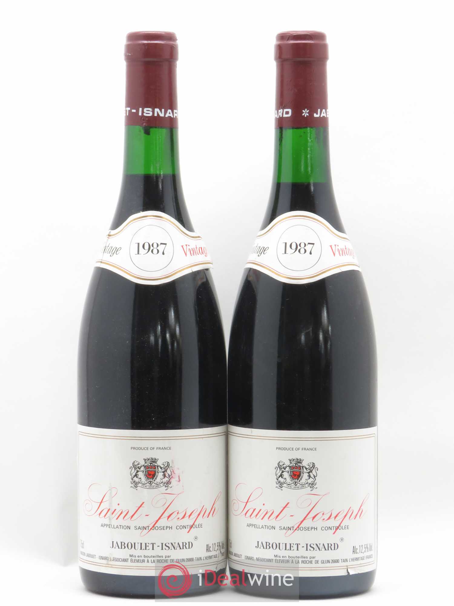 Saint-Joseph Jaboulet Isnard 1987 - Lot de 2 bouteilles - 0
