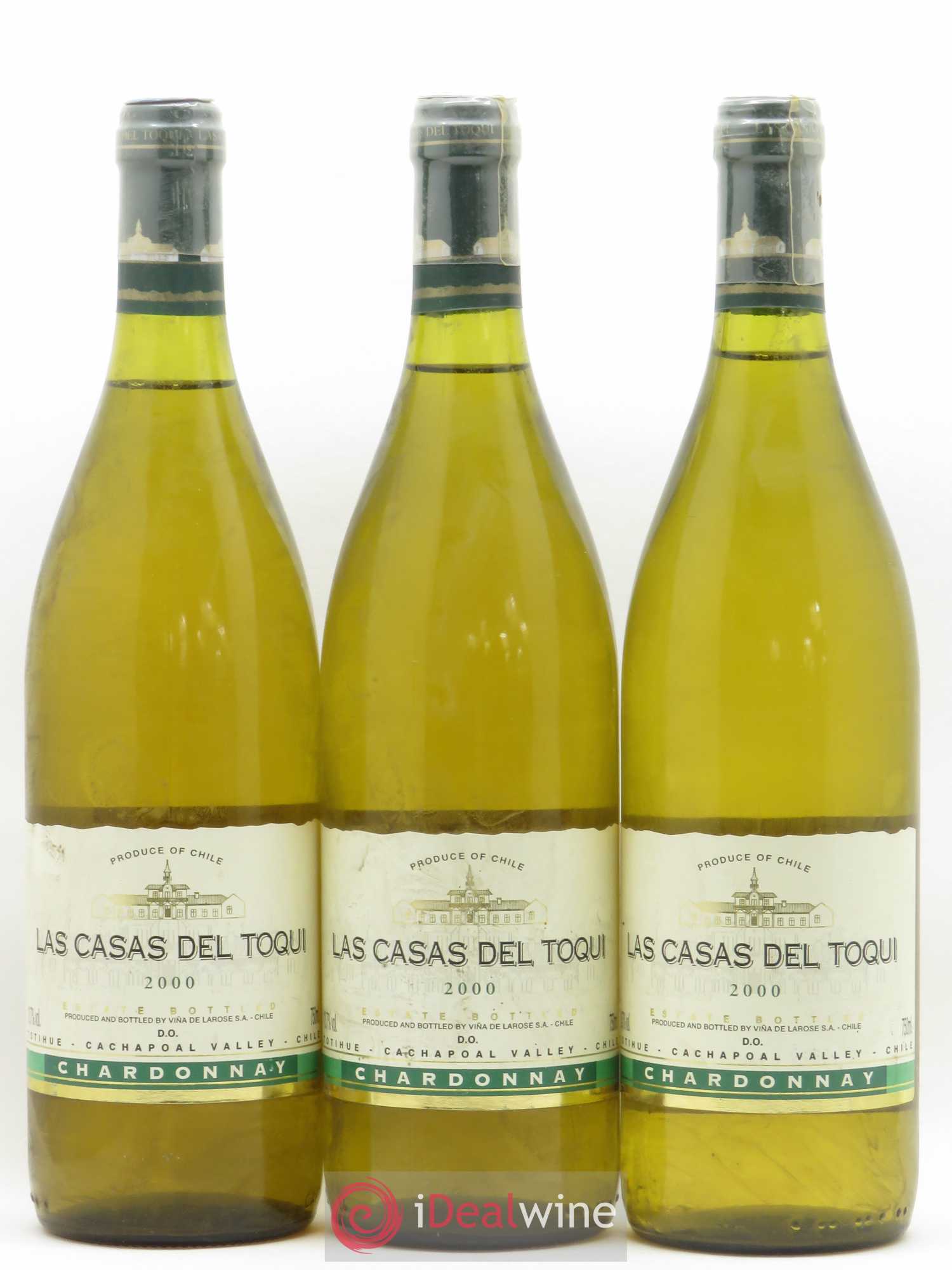 Chili Chardonnay Las Casas del Toqui Cachapoal Valley 2000 - Posten von 3 Flaschen - 0
