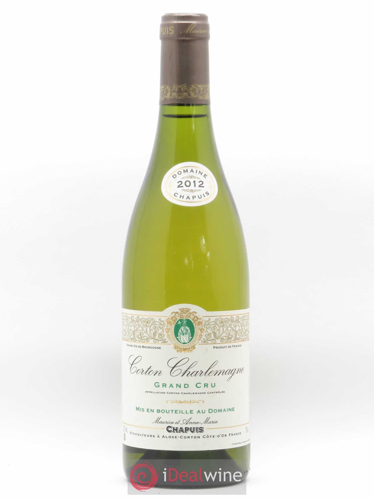 Corton-Charlemagne Grand Cru Chapuis 2012 - Lot de 1 bouteille - 0