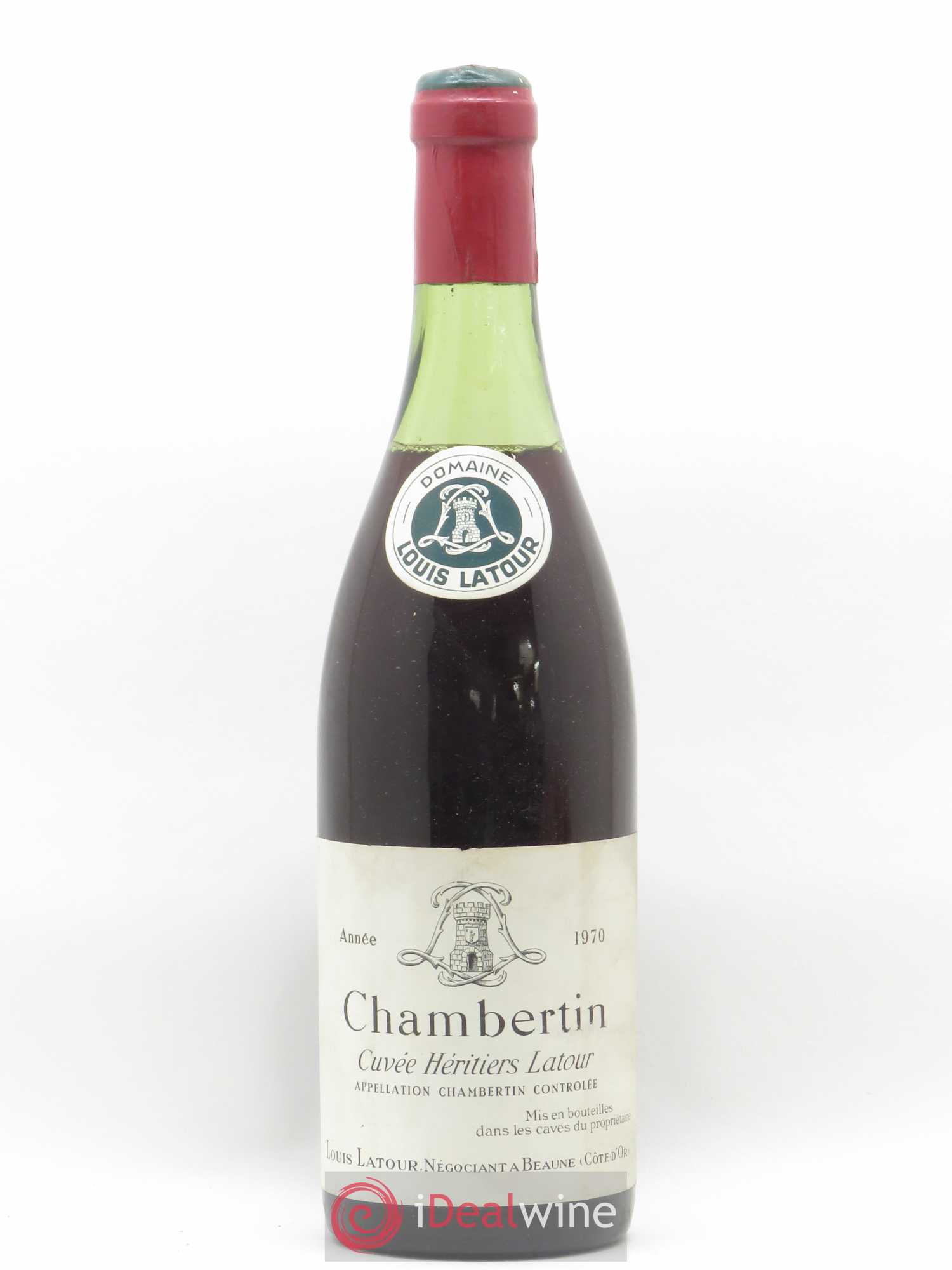Chambertin Grand Cru Cuvée Héritiers Latour Louis Latour 1970 - Lot de 1 bouteille - 0