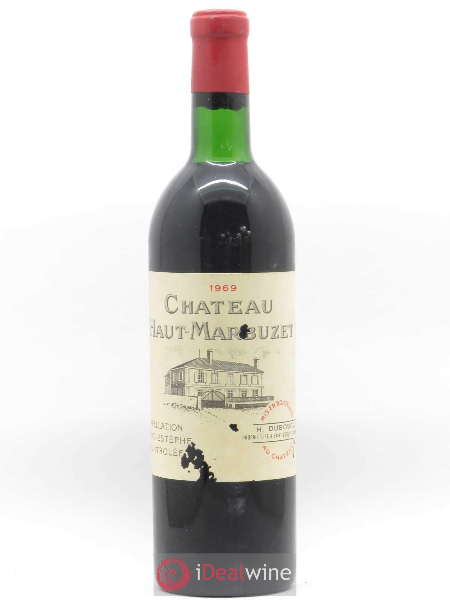 Château Haut Marbuzet 1969 - Lot de 1 bouteille - 0