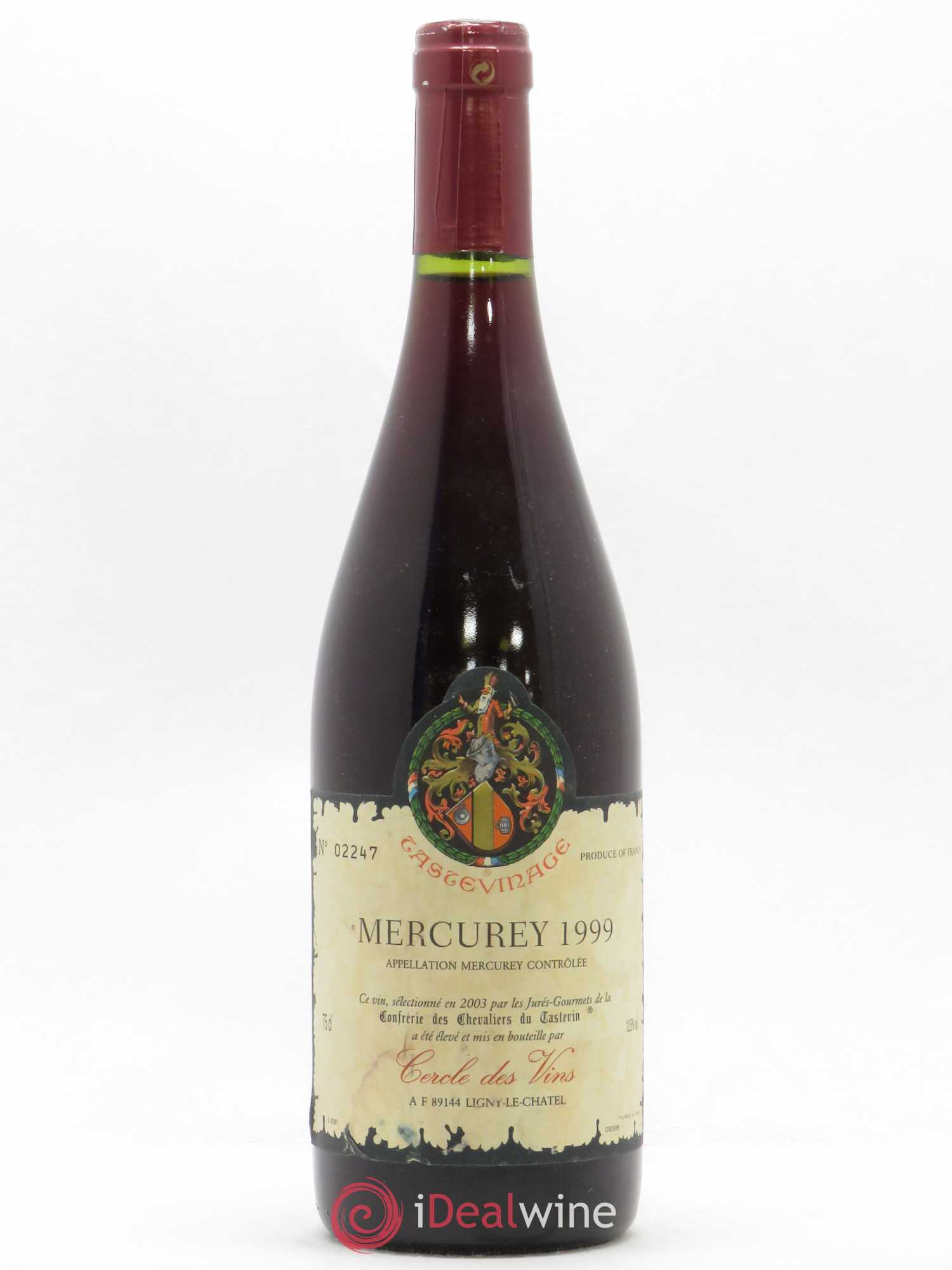 Mercurey Tastevinage Cercle des Vins 1999 - Posten von 1 Flasche - 0