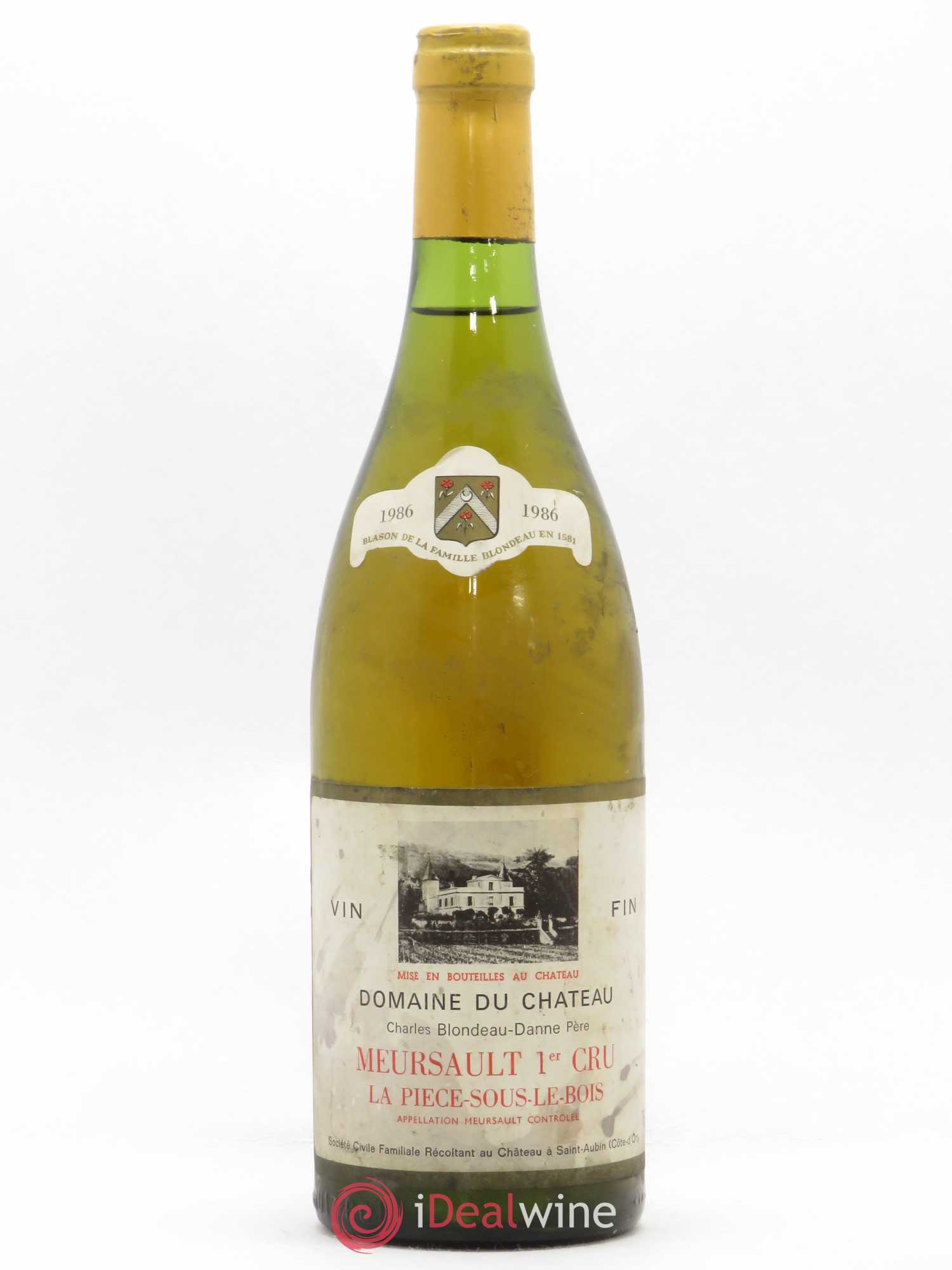 Meursault 1er Cru La Pièce Sous Le Bois Charles Blondeau 1986 - Posten von 1 Flasche - 0