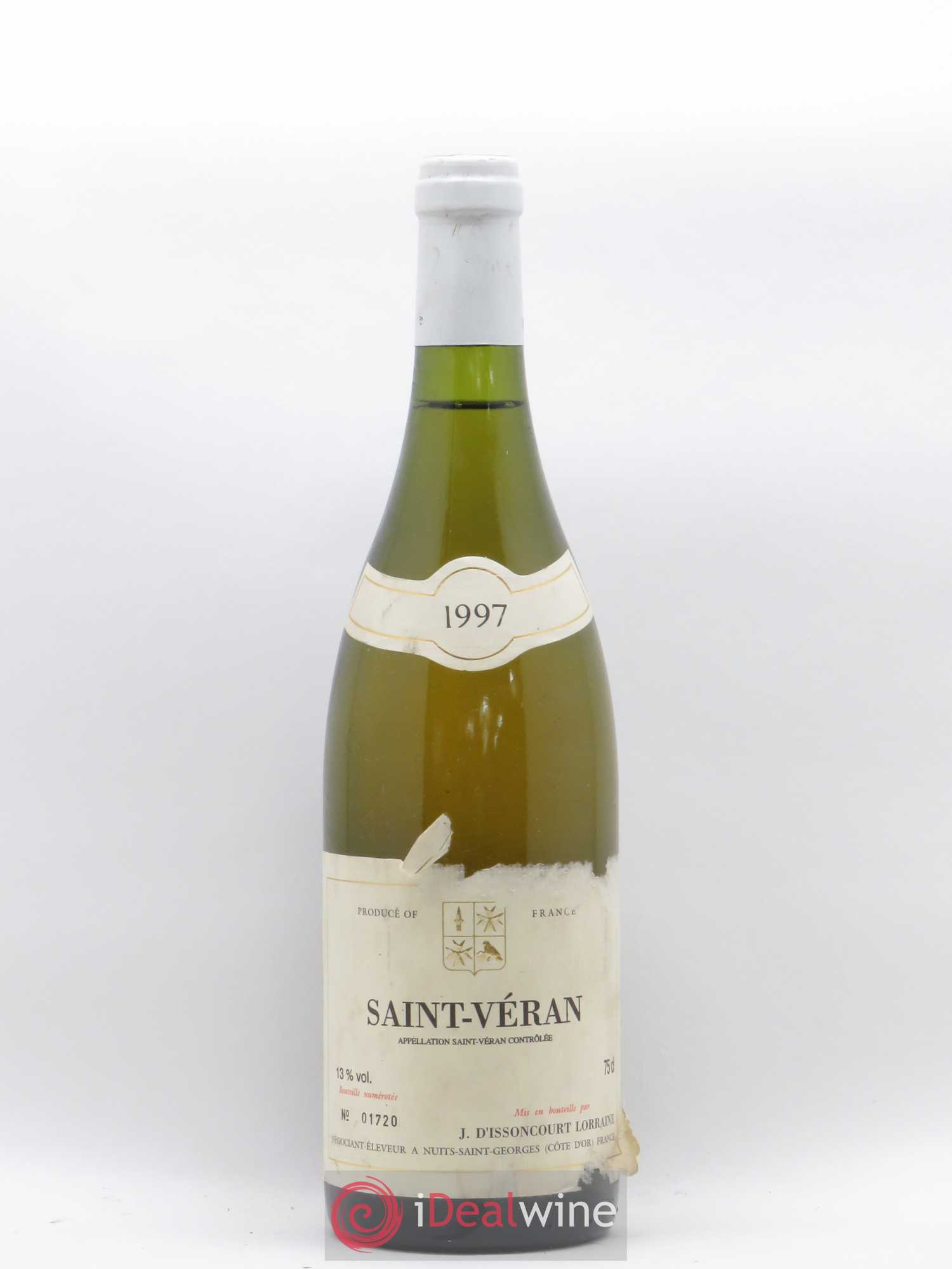 Saint-Véran J. d'Issancourt Lorraine 1997 - Posten von 1 Flasche - 0