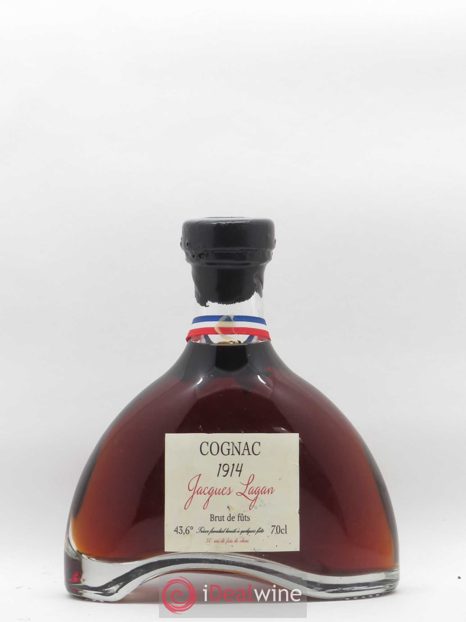 Cognac Brut de Fûts Jaques Lagan Vielli 50 ans en fut de chêne 1914 - Posten von 1 Flasche - 0