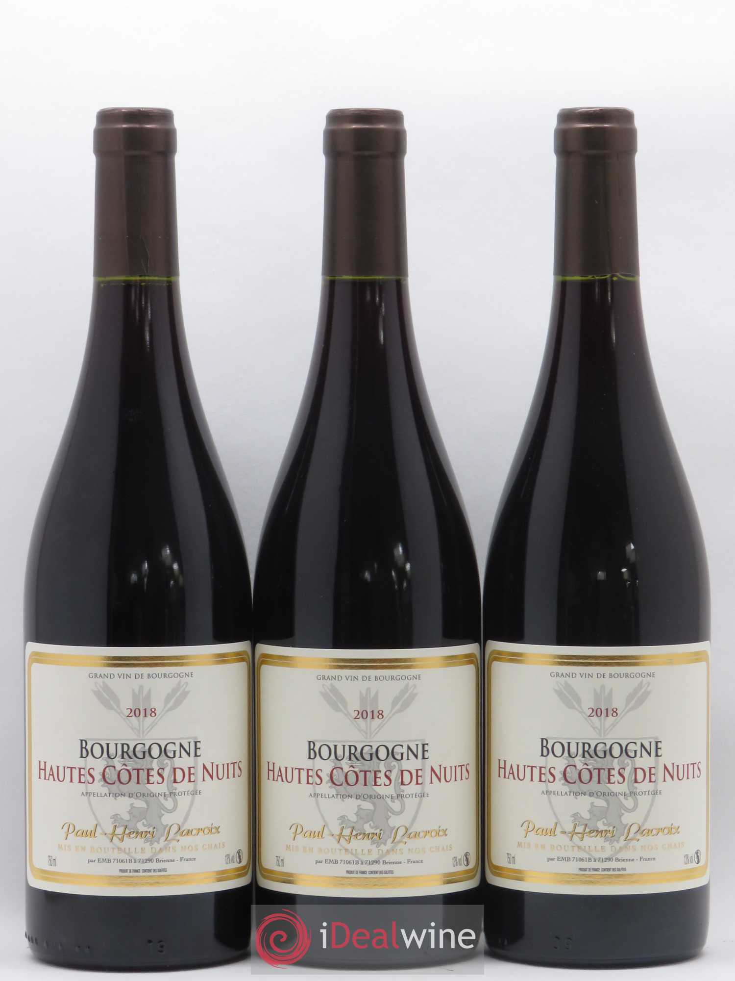 Hautes-Côtes de Nuits Pierre Henri Lacroix 2018 - Posten von 3 Flaschen - 0