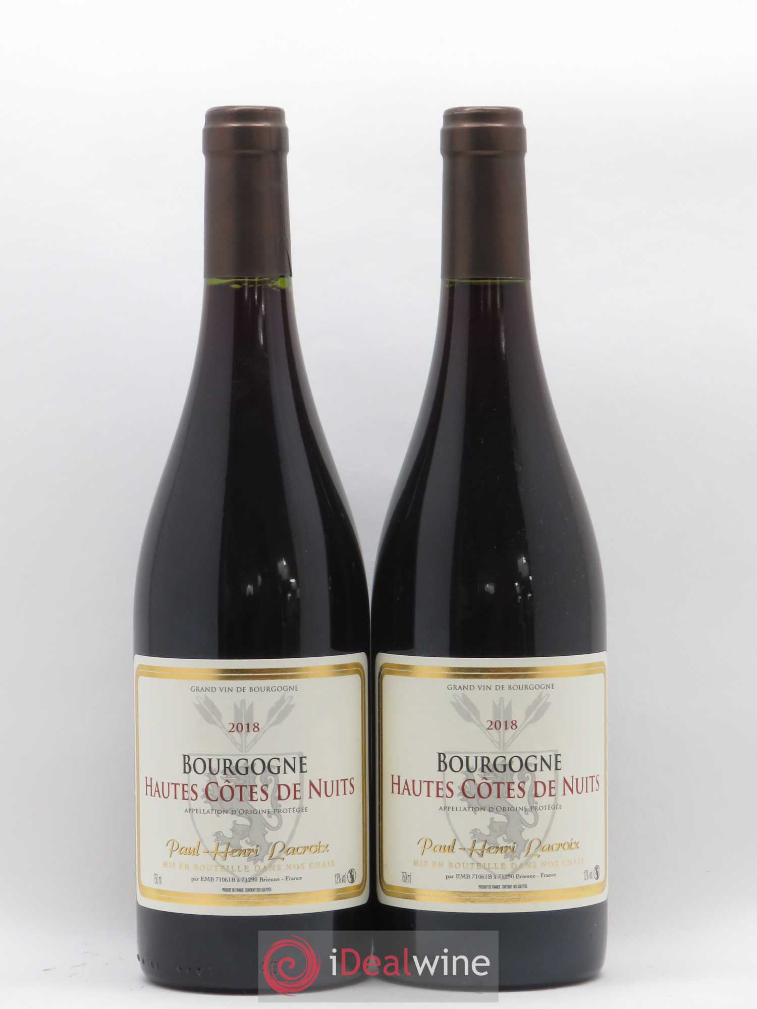 Hautes-Côtes de Nuits Pierre Henri Lacroix 2018 - Posten von 2 Flaschen - 0