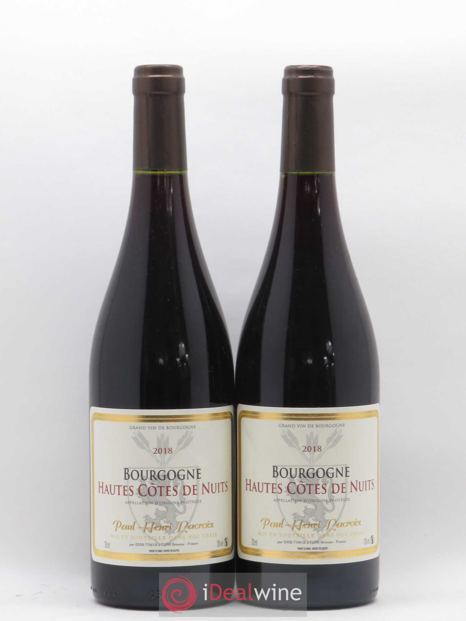 Hautes-Côtes de Nuits Pierre Henri Lacroix 2018 - Posten von 2 Flaschen - 0