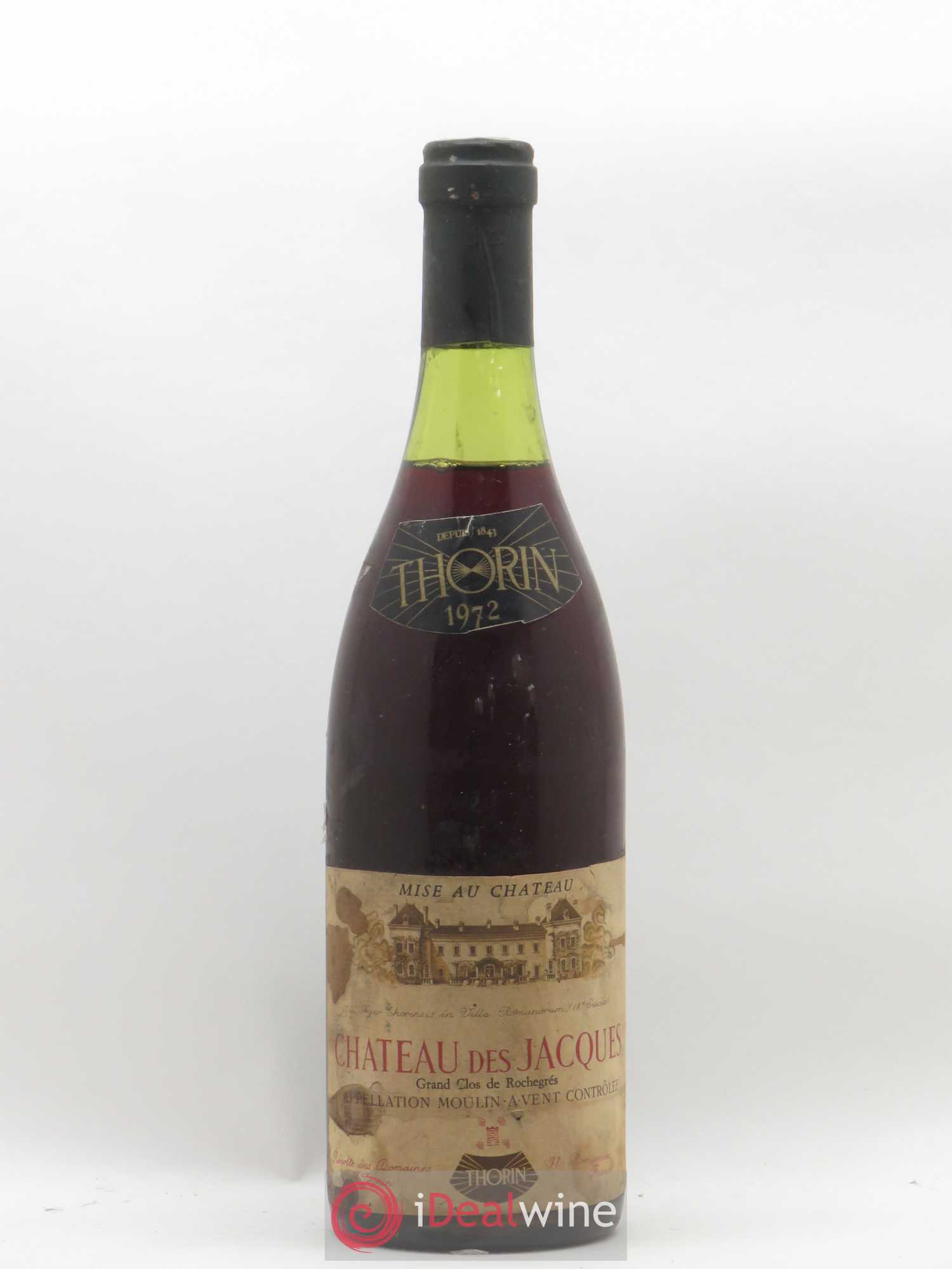 Moulin-à-Vent Clos de Rochegrès Château des Jacques 1972 - Lot de 1 bouteille - 0
