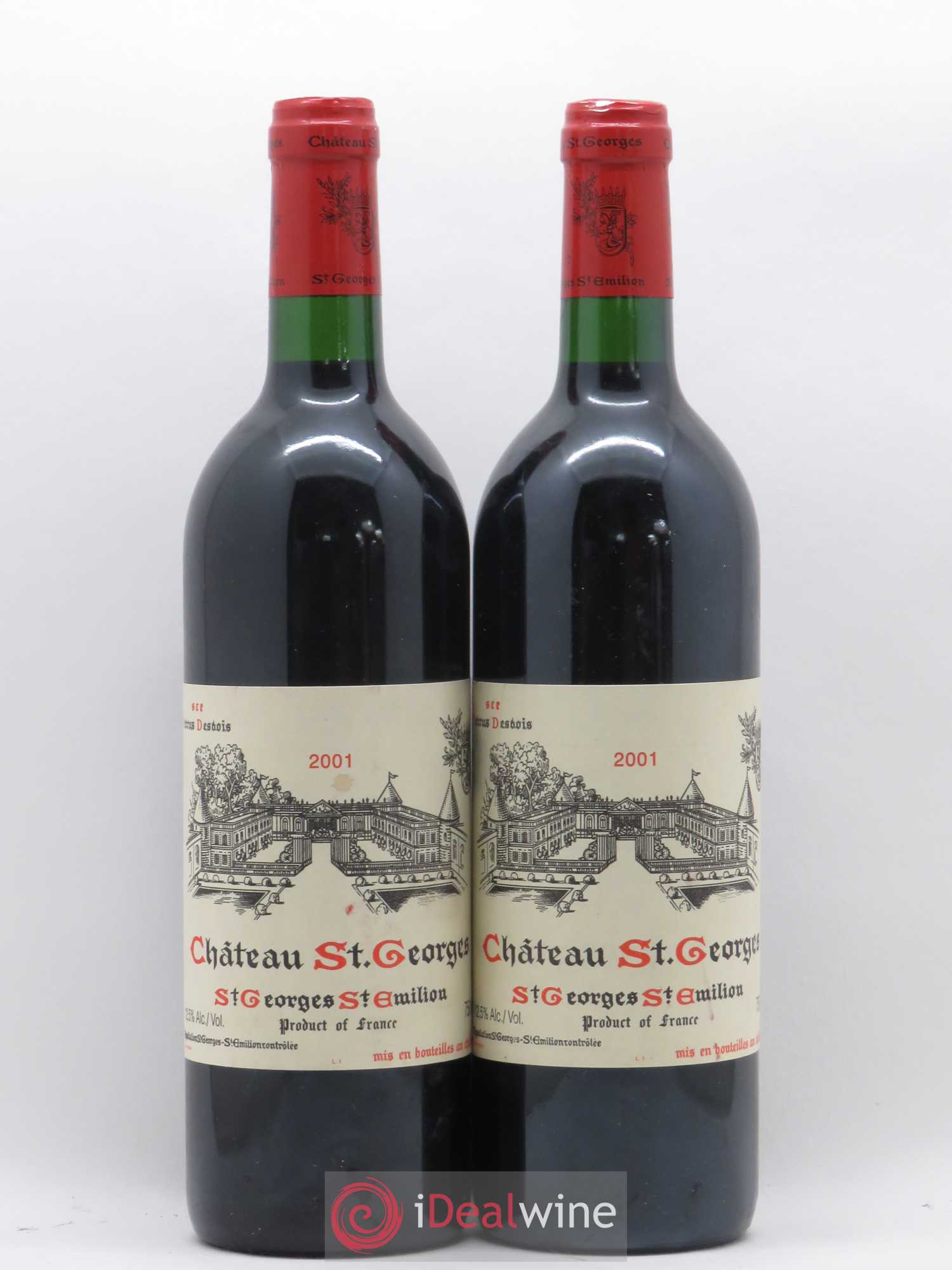 Château Saint-Georges 2001 - Lot de 2 bouteilles - 0