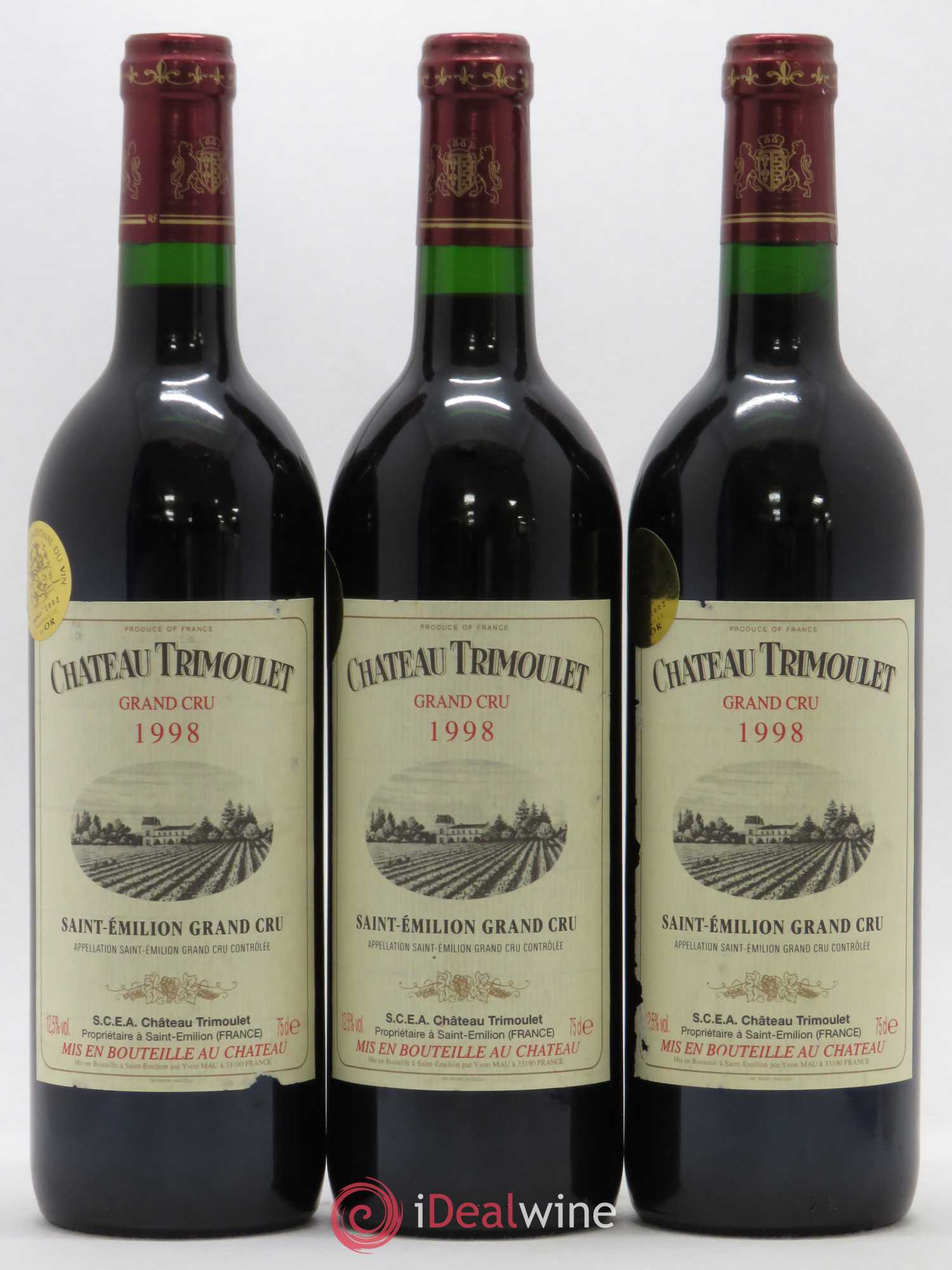 Château Trimoulet 1998 - Lot de 3 bouteilles - 0