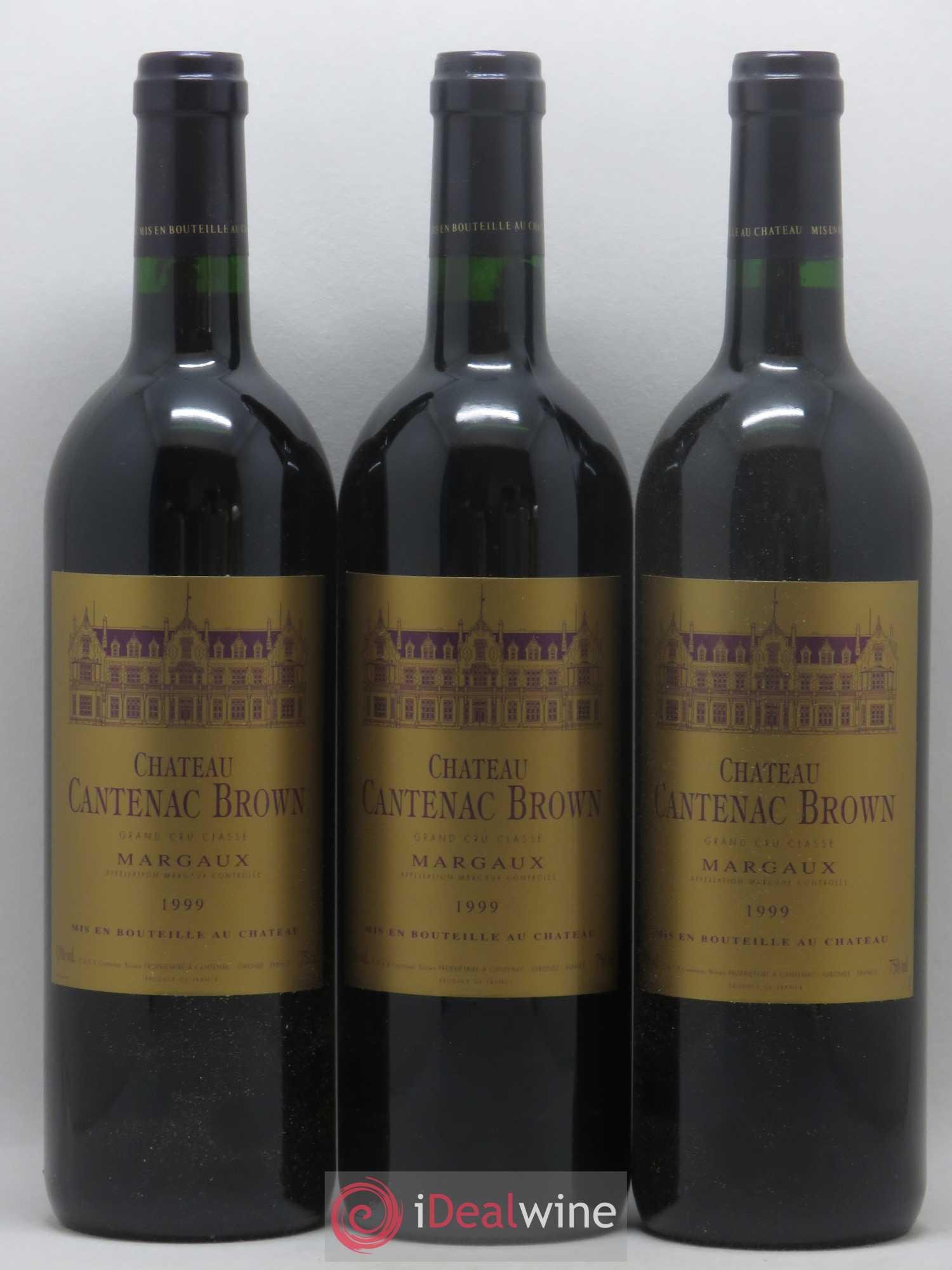 Château Cantenac Brown 3ème Grand Cru Classé 1999 - Lot de 6 bouteilles - 1