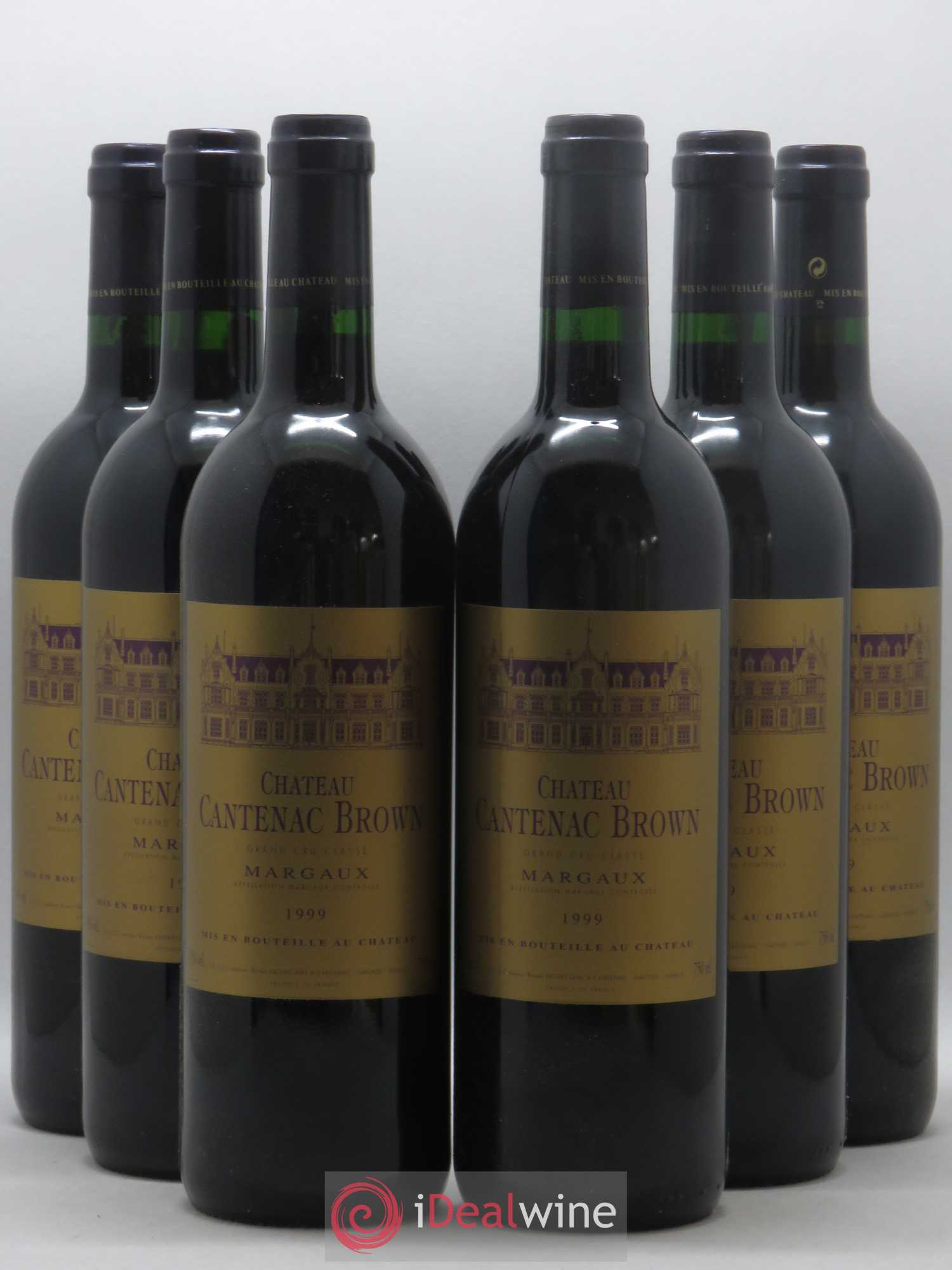 Château Cantenac Brown 3ème Grand Cru Classé 1999 - Lot de 6 bouteilles - 0