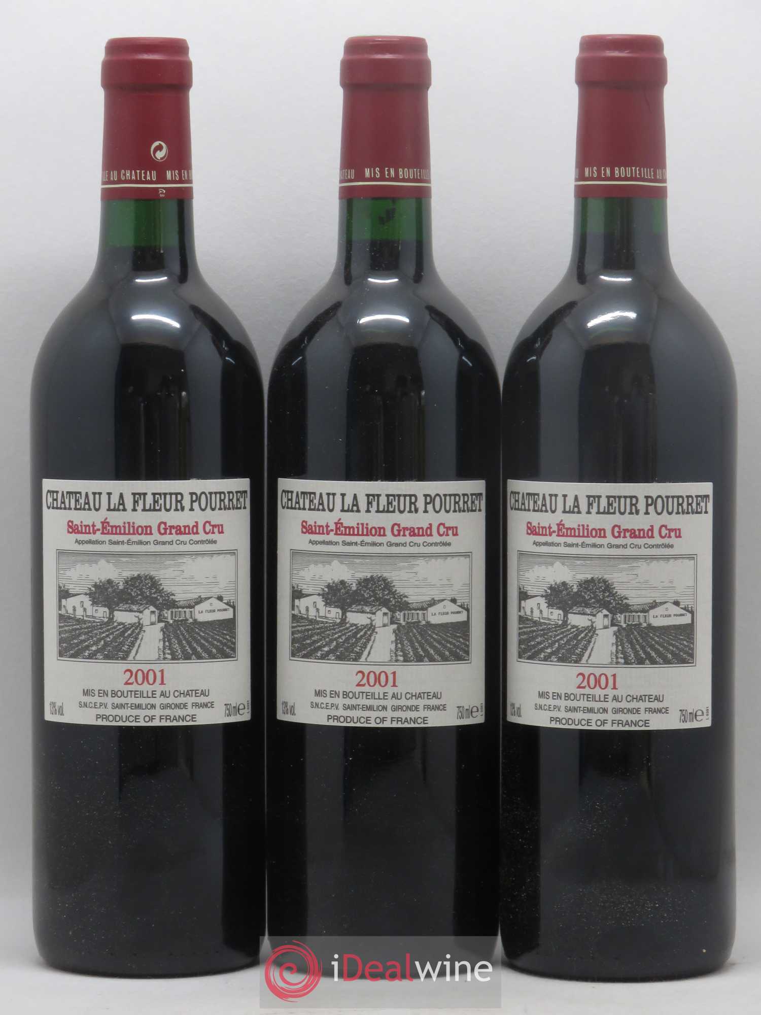 Saint-Émilion Grand Cru Château La Fleur Pourret 2001 - Lot de 6 bouteilles - 2